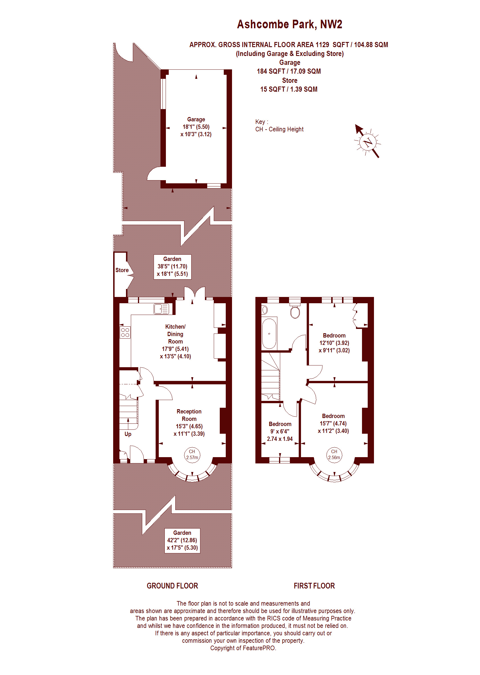 3 Bedrooms Terraced house for sale in Ashcombe Park, London NW2