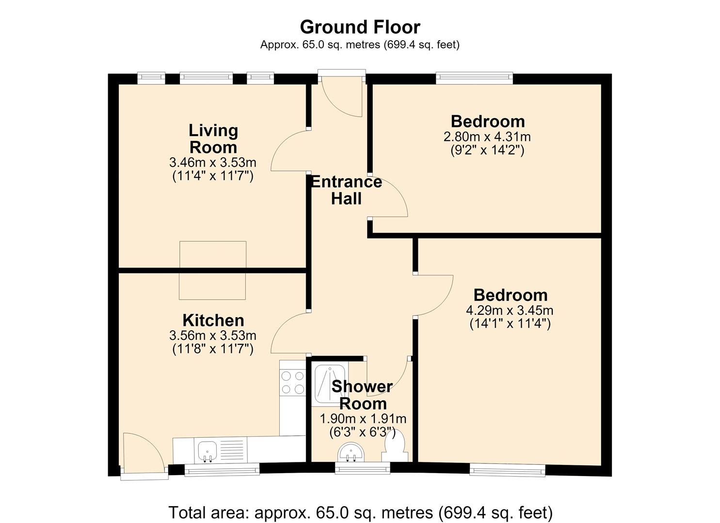 3, Incline Row, Port Talbot floorplan