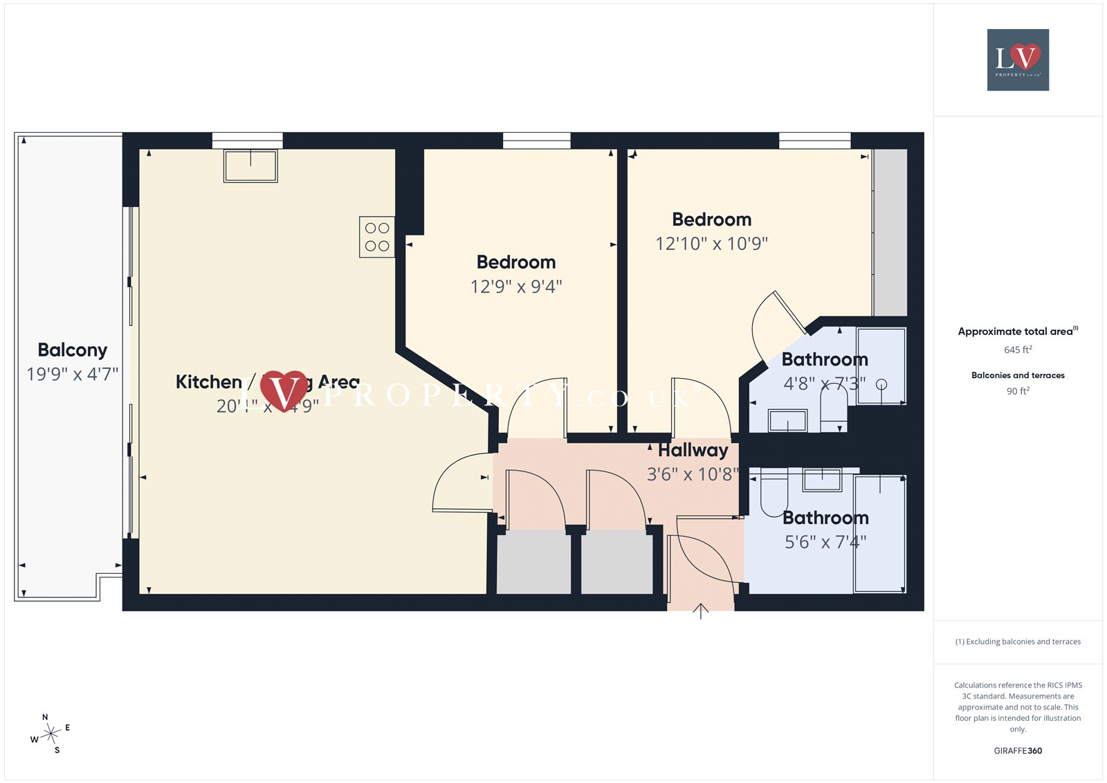 Apartment 56, 61, Mason Way, West Midlands floorplan