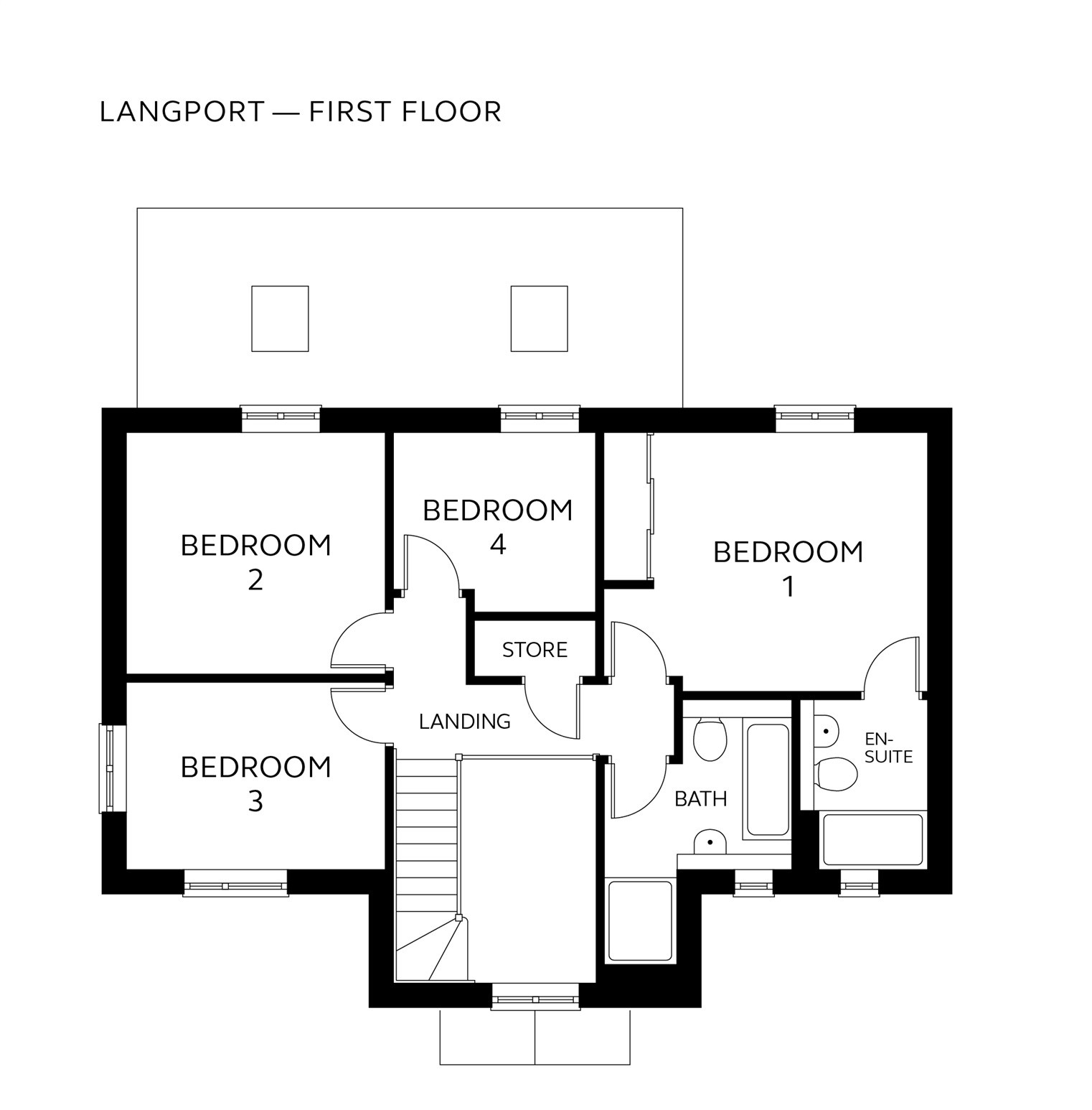 Plot 23, Dancing Green, The Langport, Off Dancing Lane, Somerset floorplan