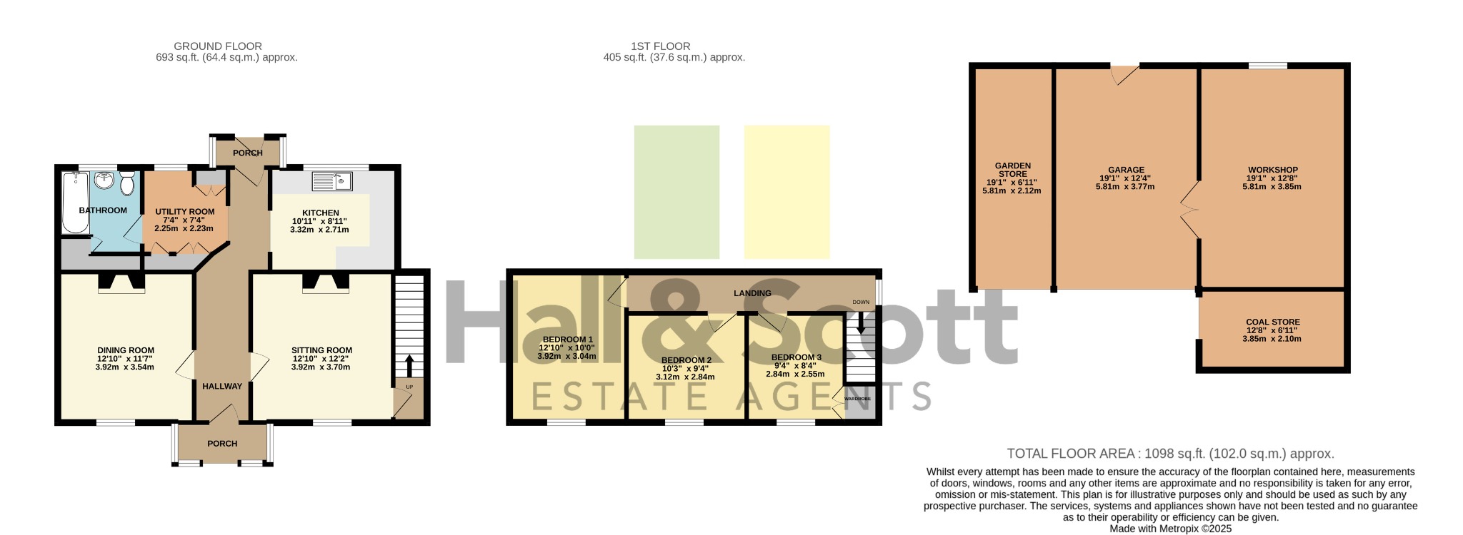 Sydney Cottage, Exeter floorplan
