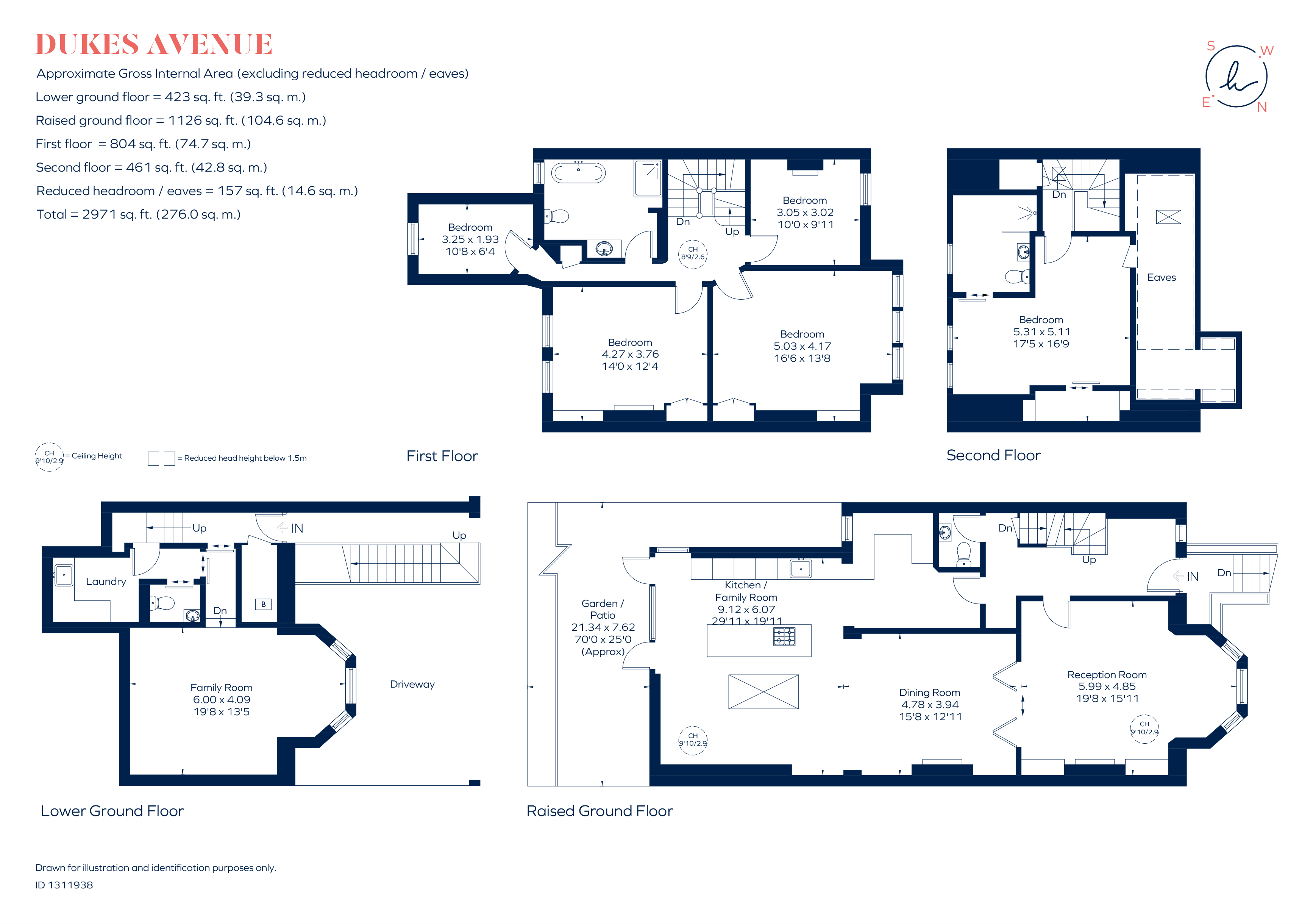 142, Dukes Avenue, London floorplan