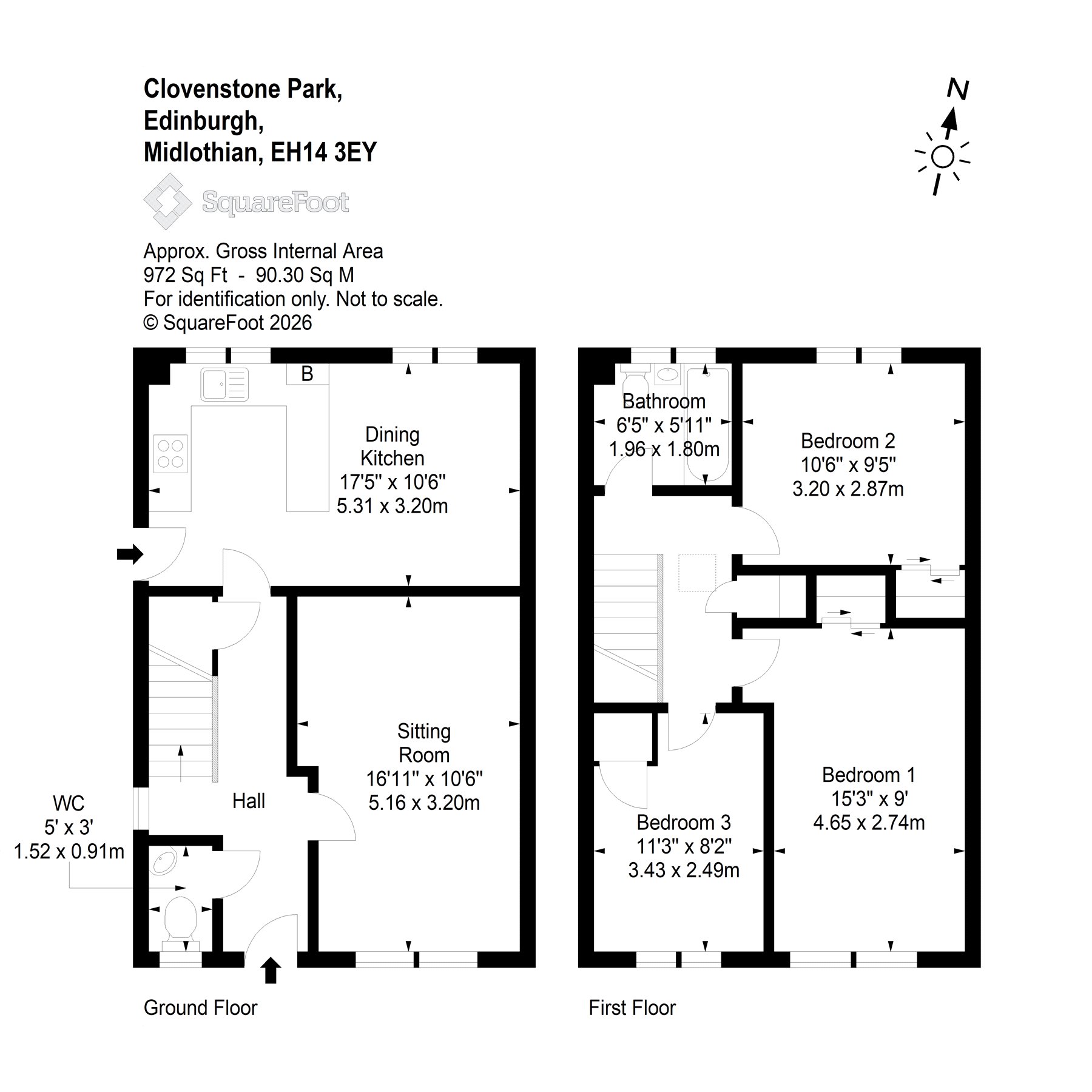 63, Clovenstone Park, Clovenstone, Edinburgh, EH14 floorplan