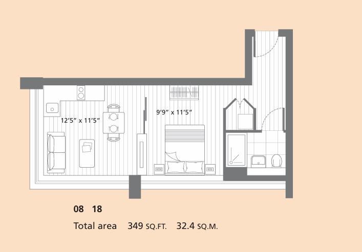 Flat 9 Central House, 3, Lampton Road, Hounslow floorplan