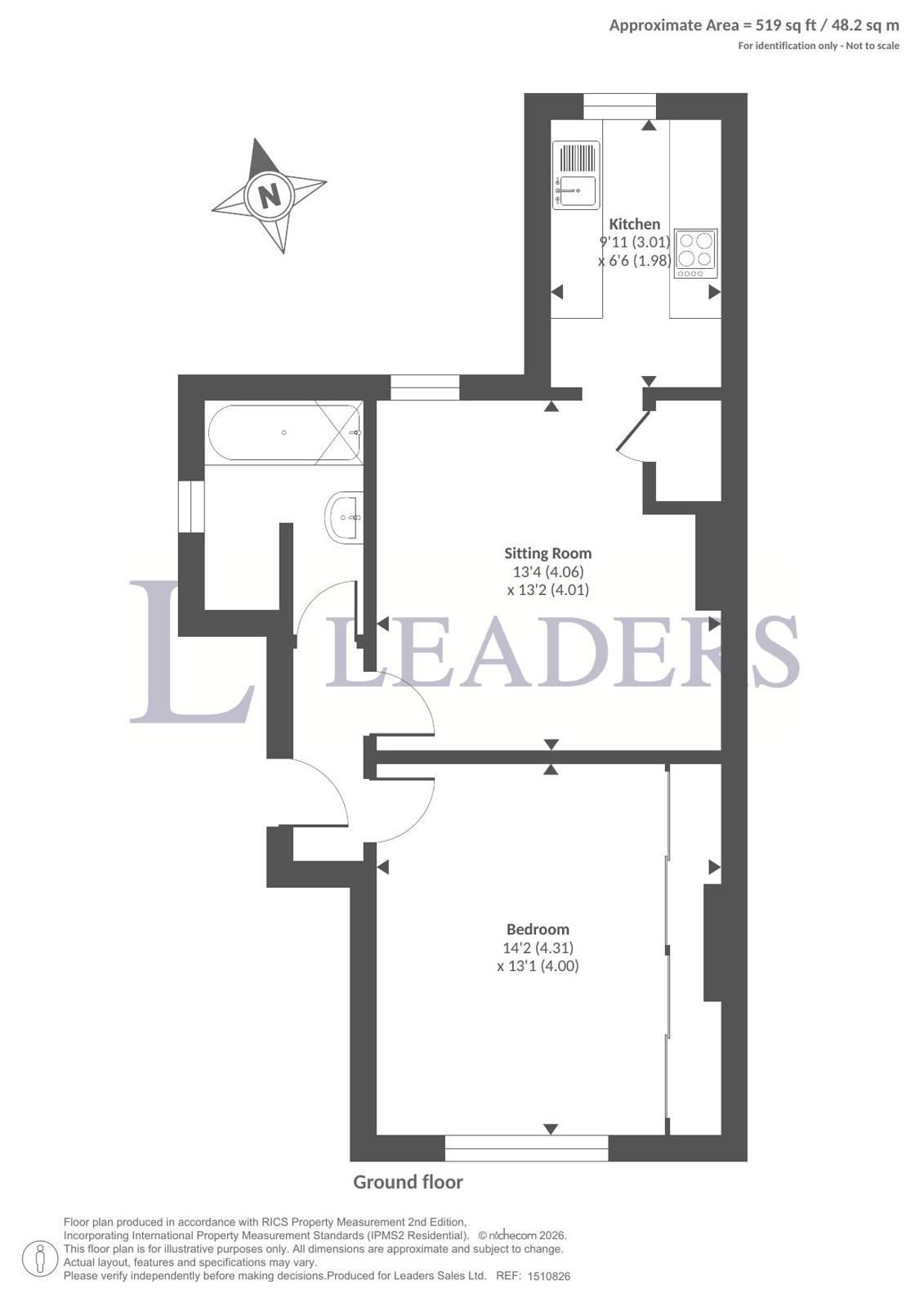Flat 1, 3, Bedford Place, Croydon floorplan
