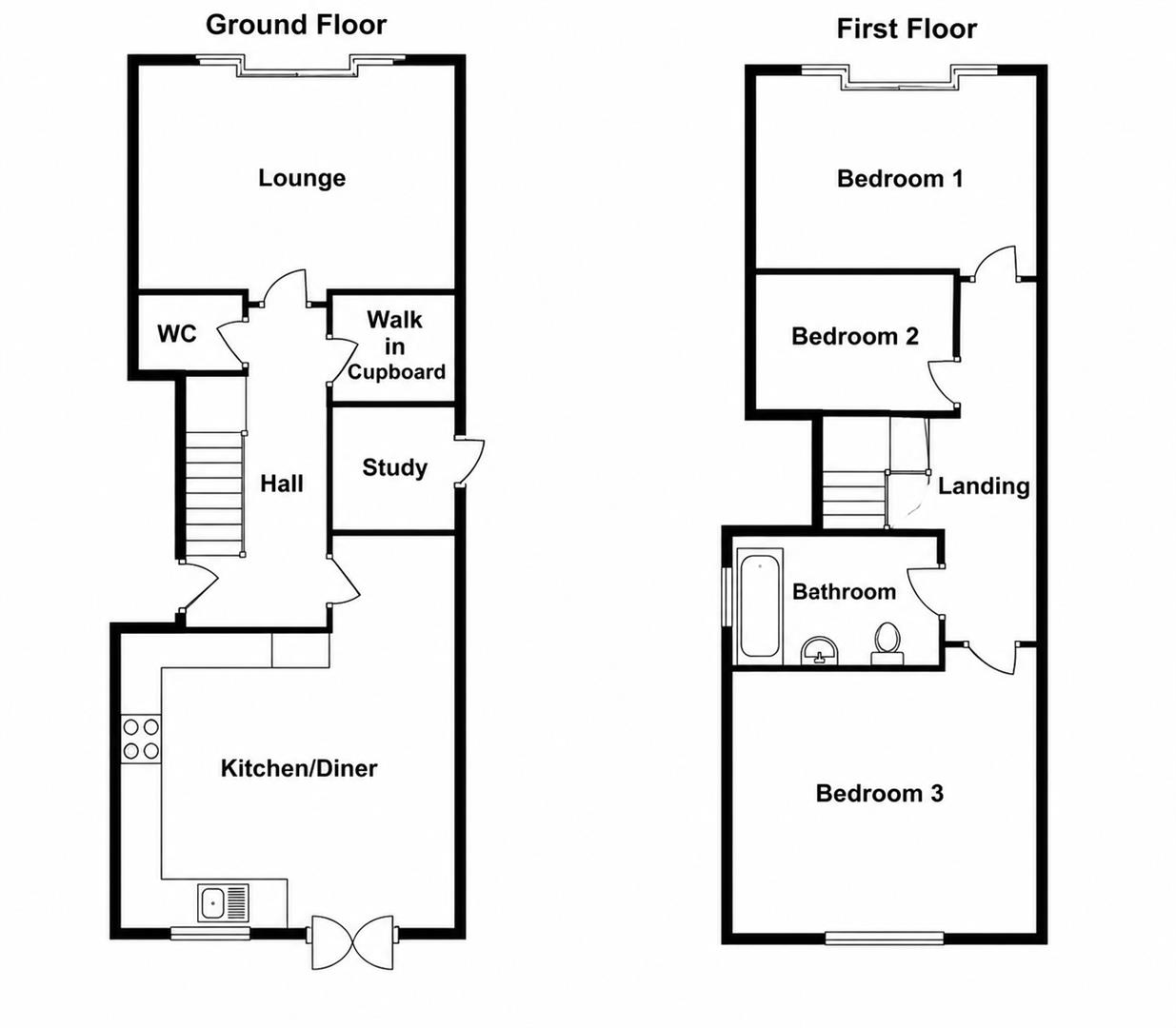 61A, Monkswood Avenue, Waltham Abbey floorplan