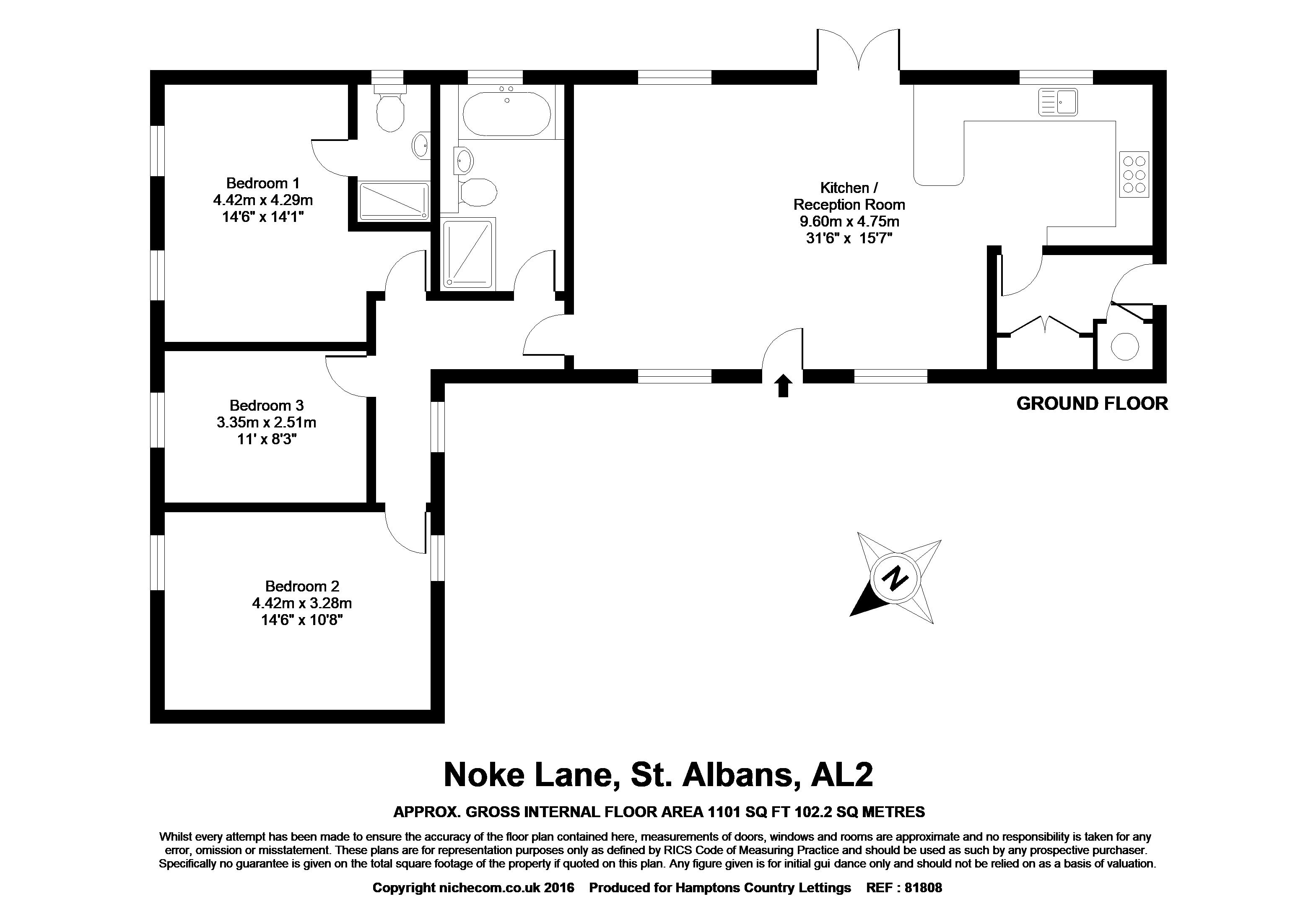 Noke Lane, St. Albans floorplan