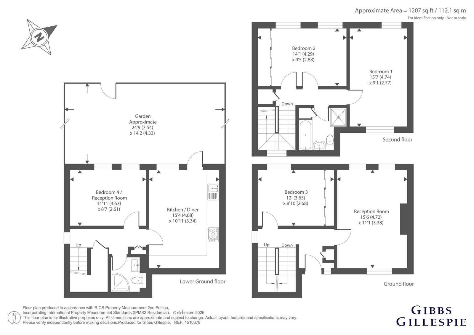 20, Kent Close, Middlesex floorplan