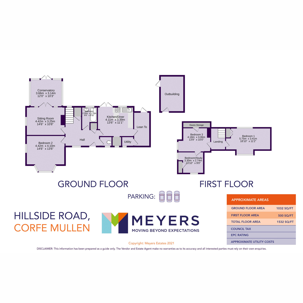 21, Hillside Road, Wimborne floorplan