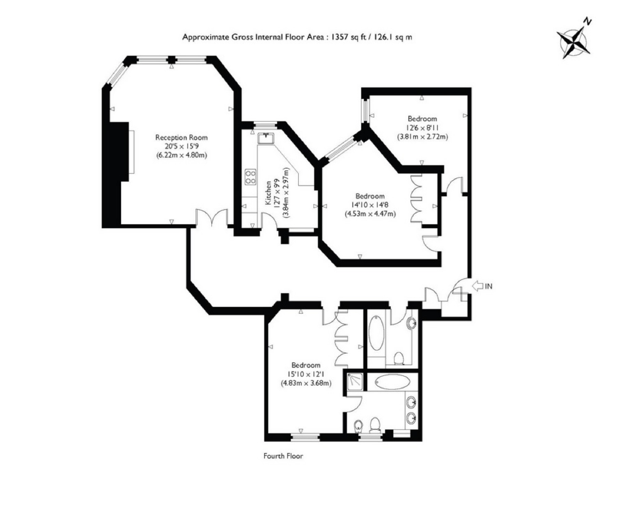 3 Bedrooms Flat to rent in St John's Wood Court, London NW8