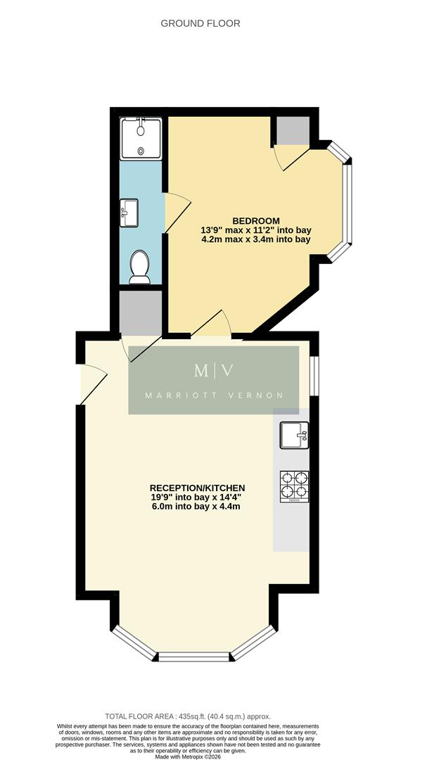 Flat 1, 4, Beech House Road, Croydon floorplan