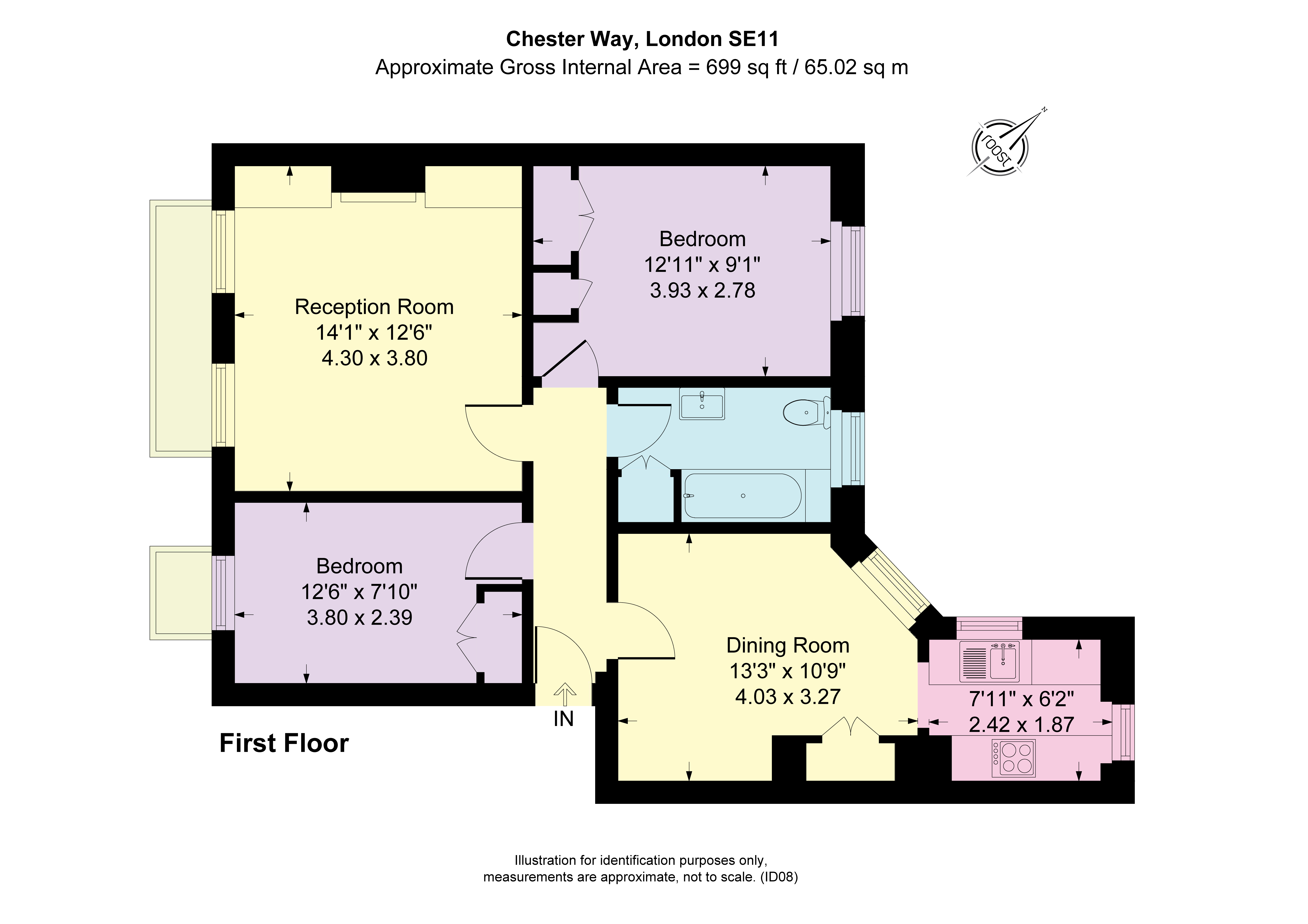 Chester Way, London floorplan