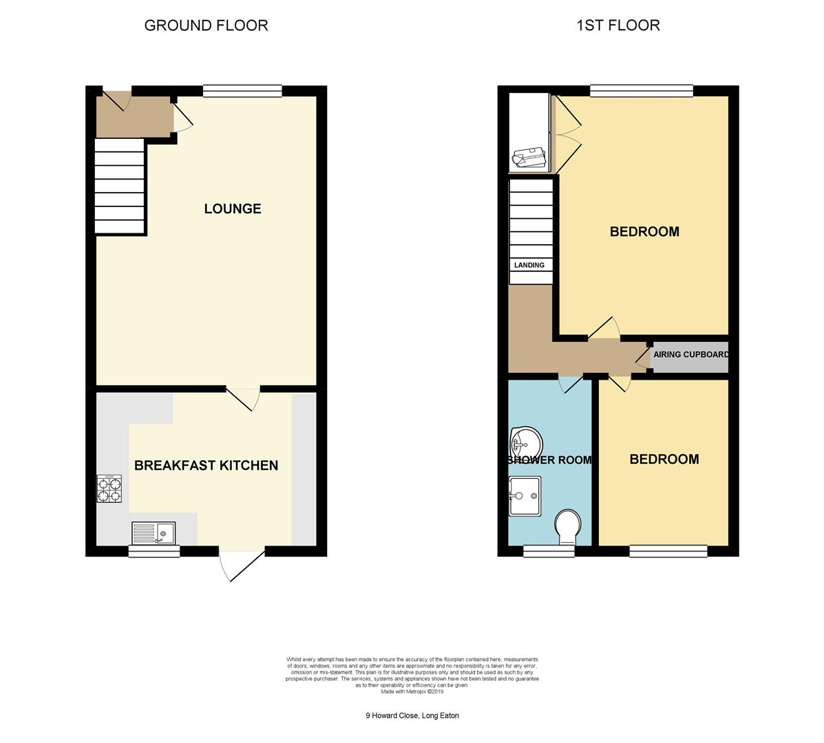 2 Bedrooms Semi-detached house for sale in Howard Close, Long Eaton, Nottingham NG10