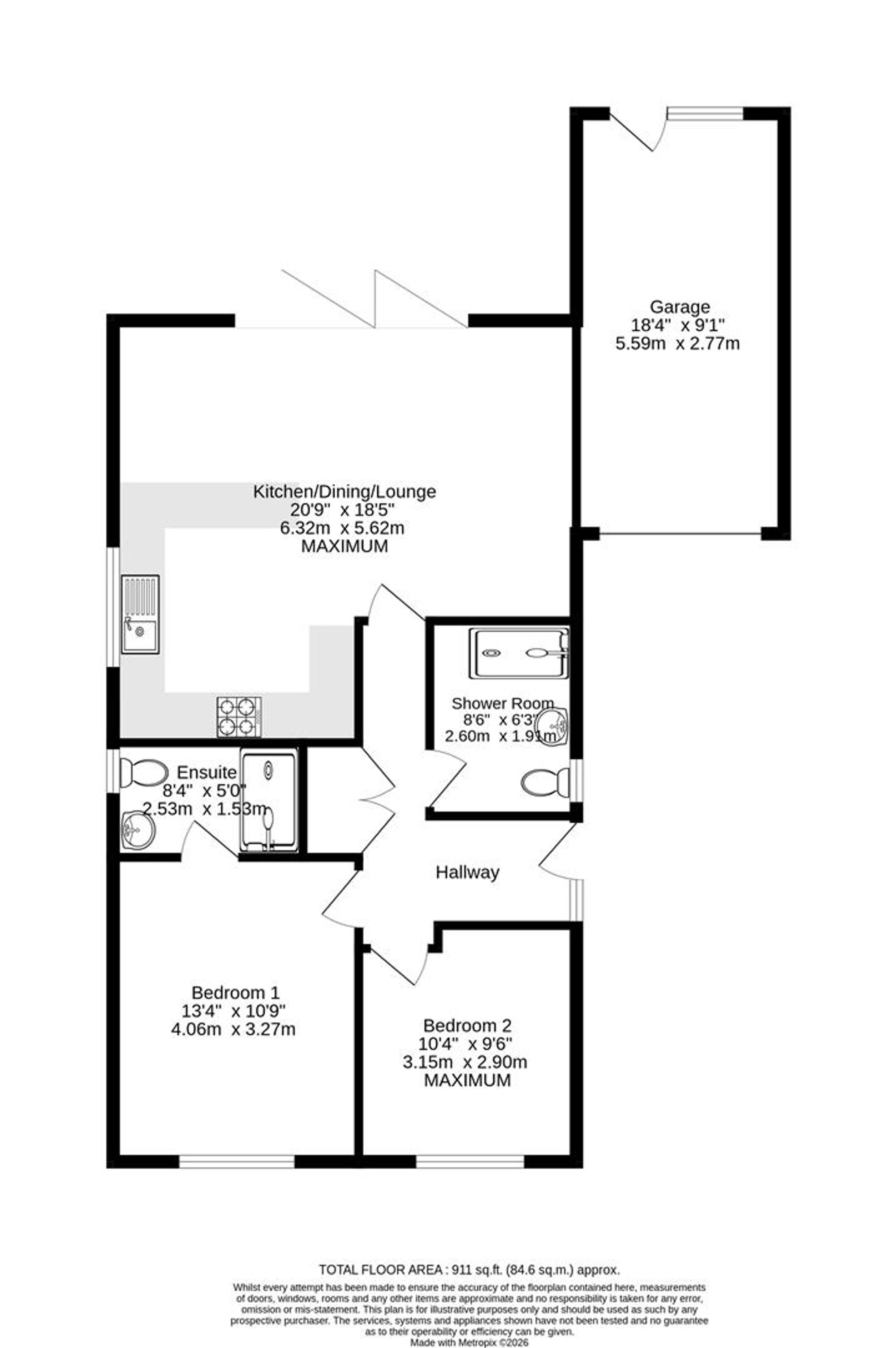 3, Sandy Lane, Cromer, NR27 floorplan