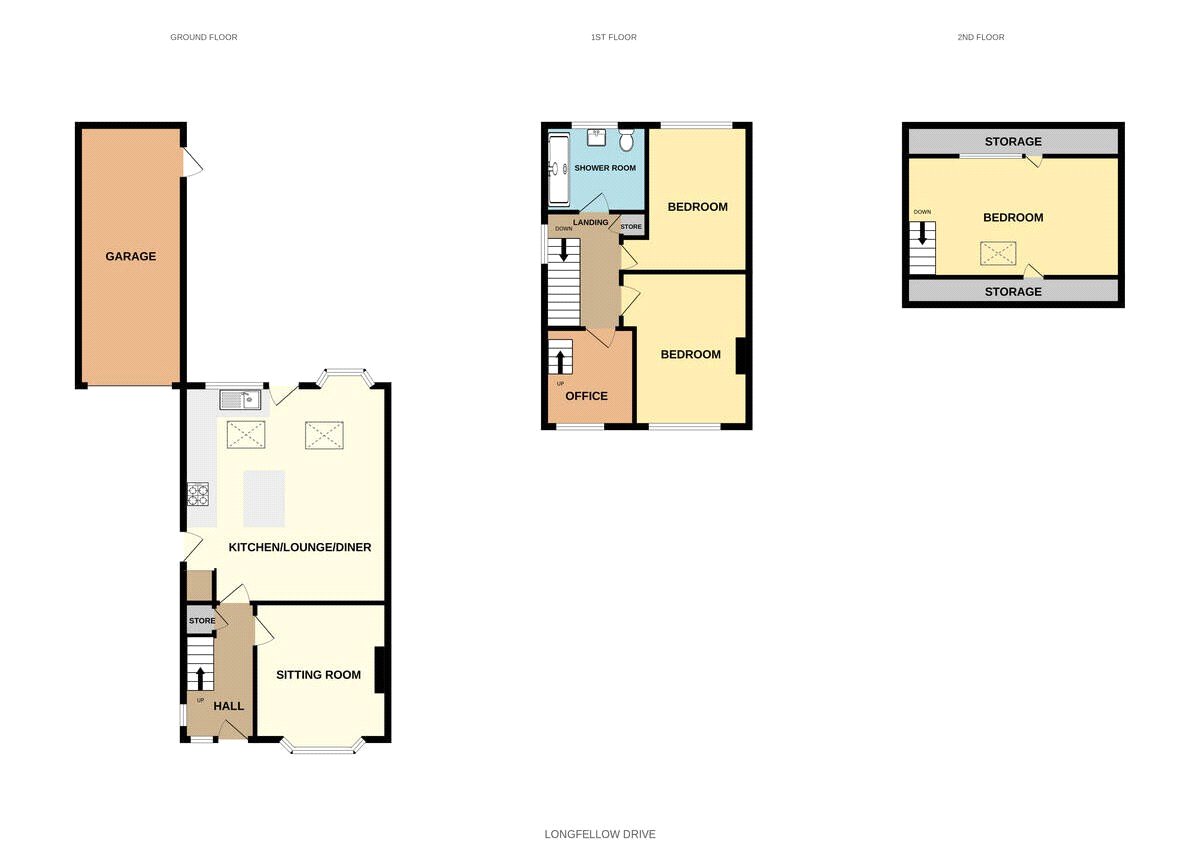 33, Longfellow Road, West Midlands floorplan