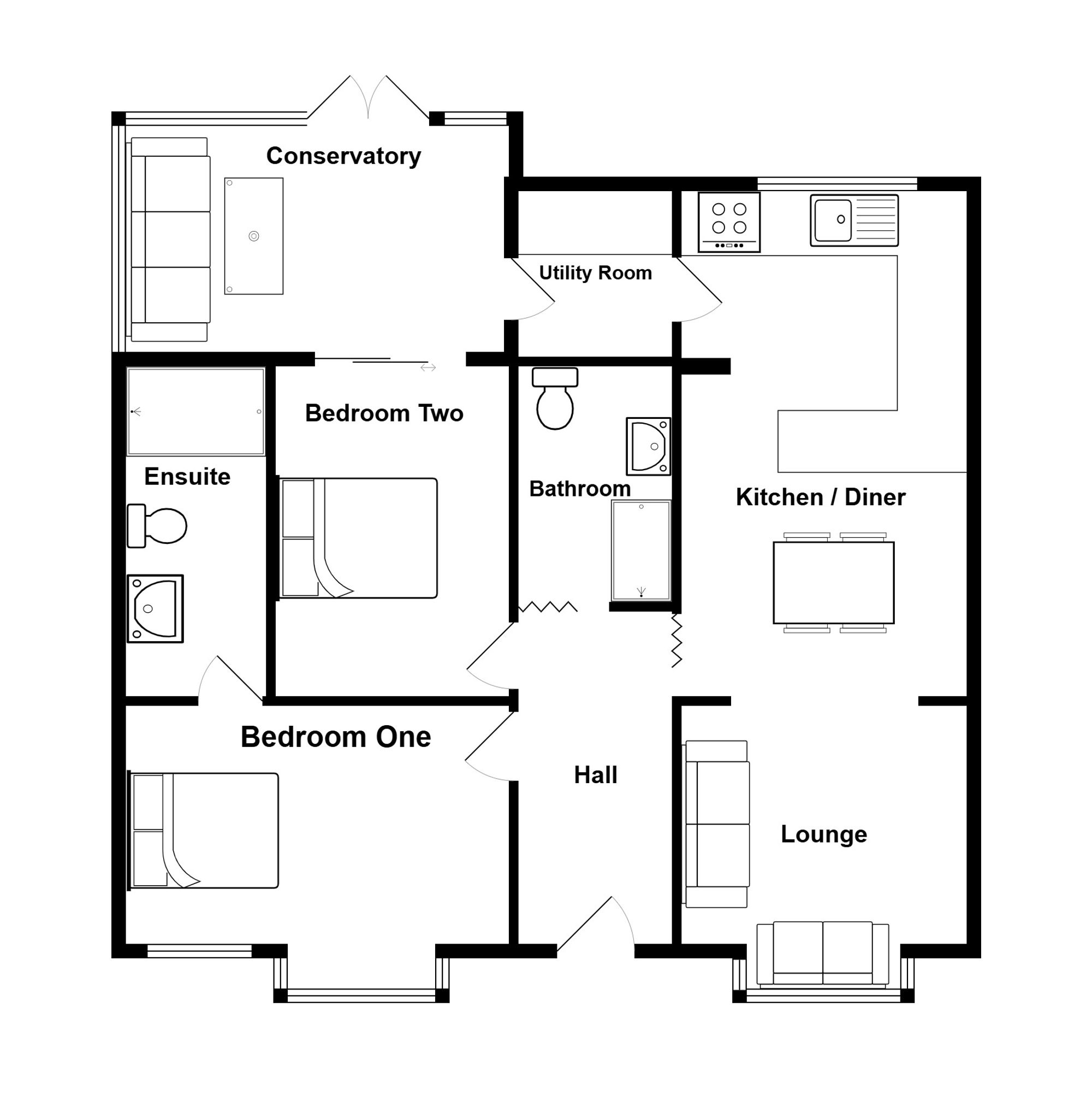 235 Rake Lane, Manchester floorplan