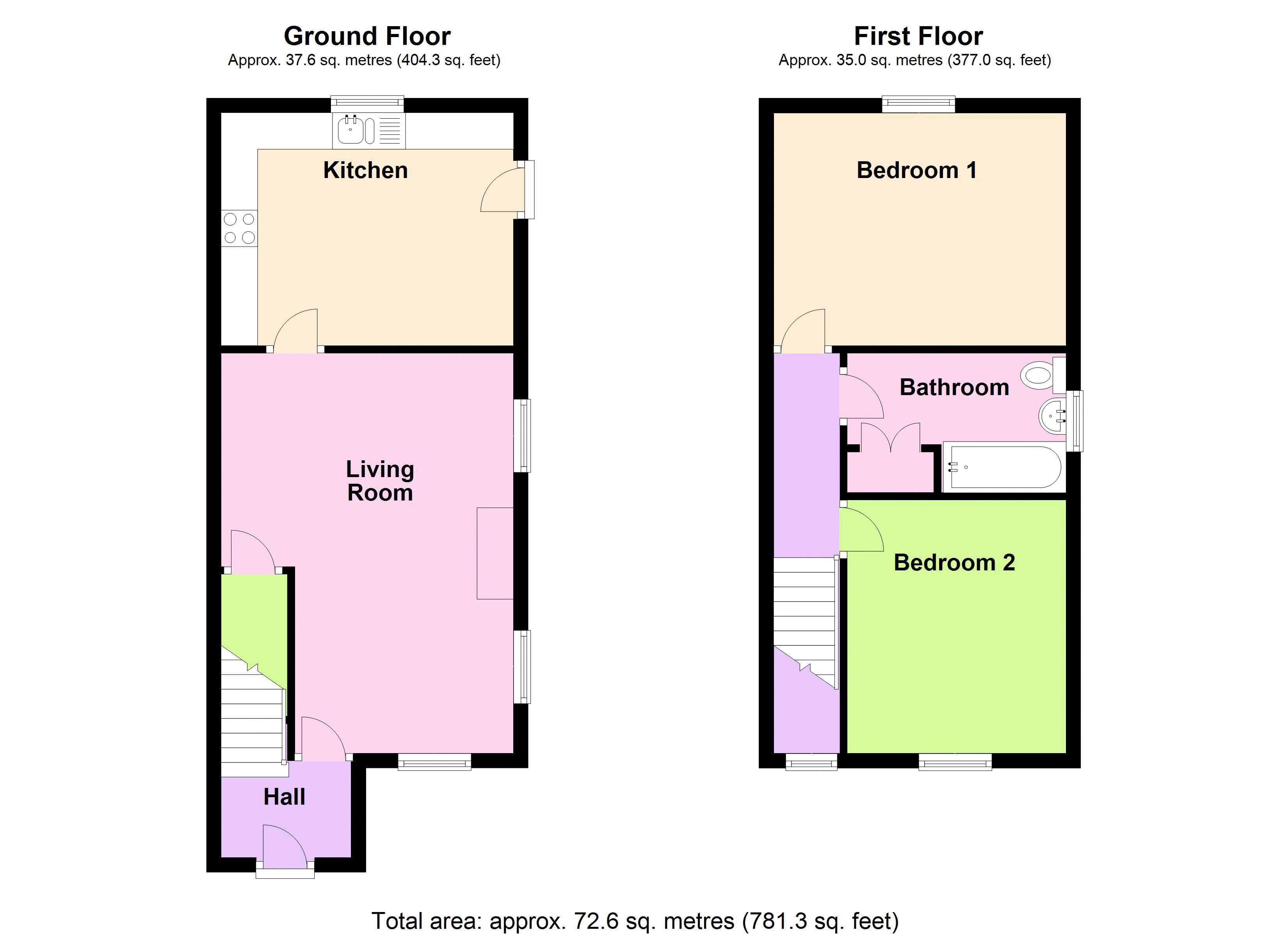 2 Bedrooms Semi-detached house for sale in School Lane, Bonby, Brigg DN20