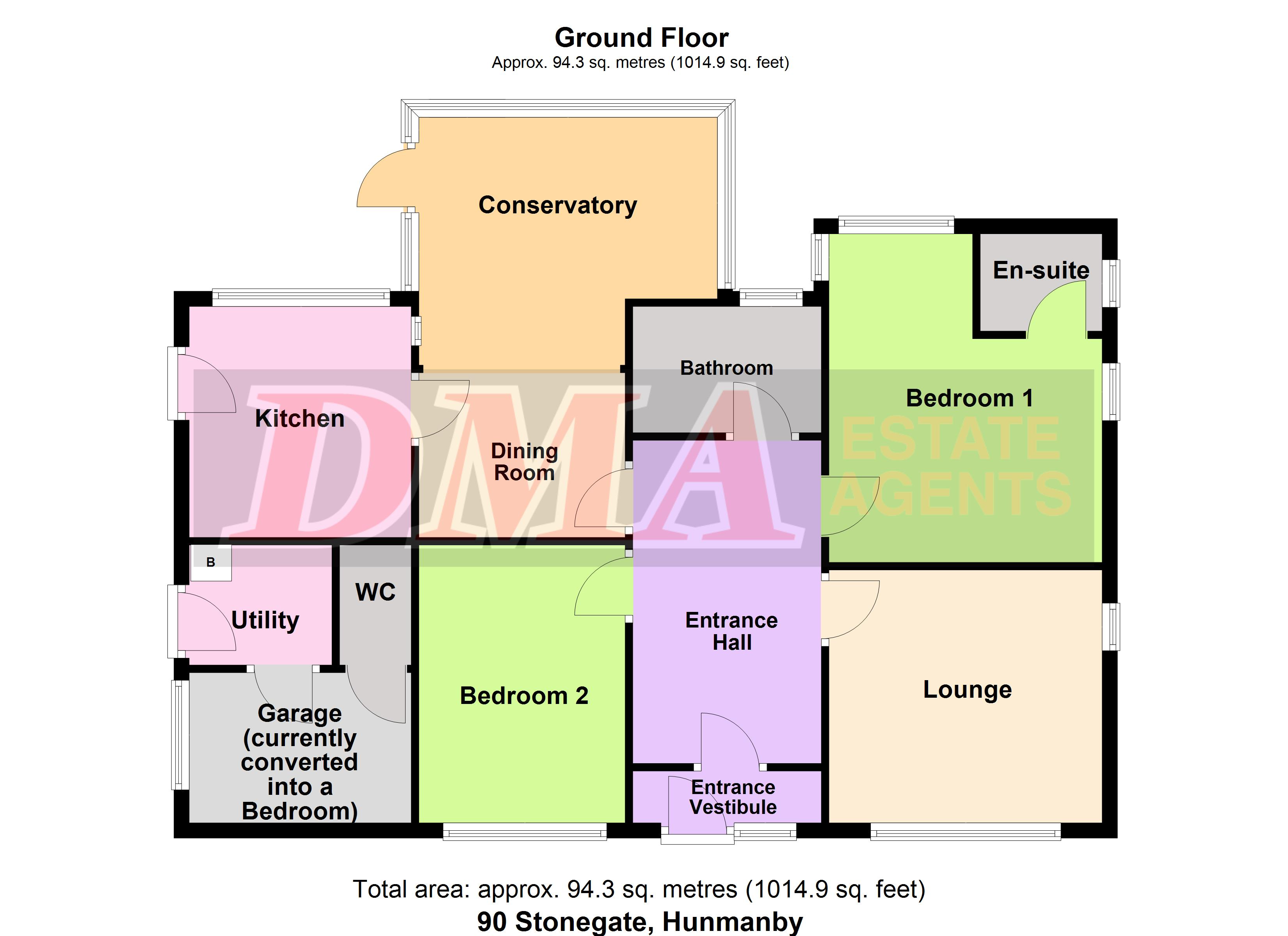 90, Stonegate, Hunmanby floorplan