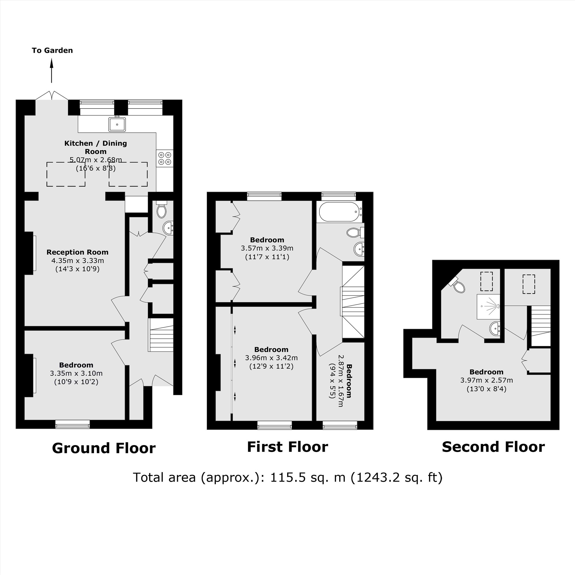 204, Wulfstan Street, London floorplan