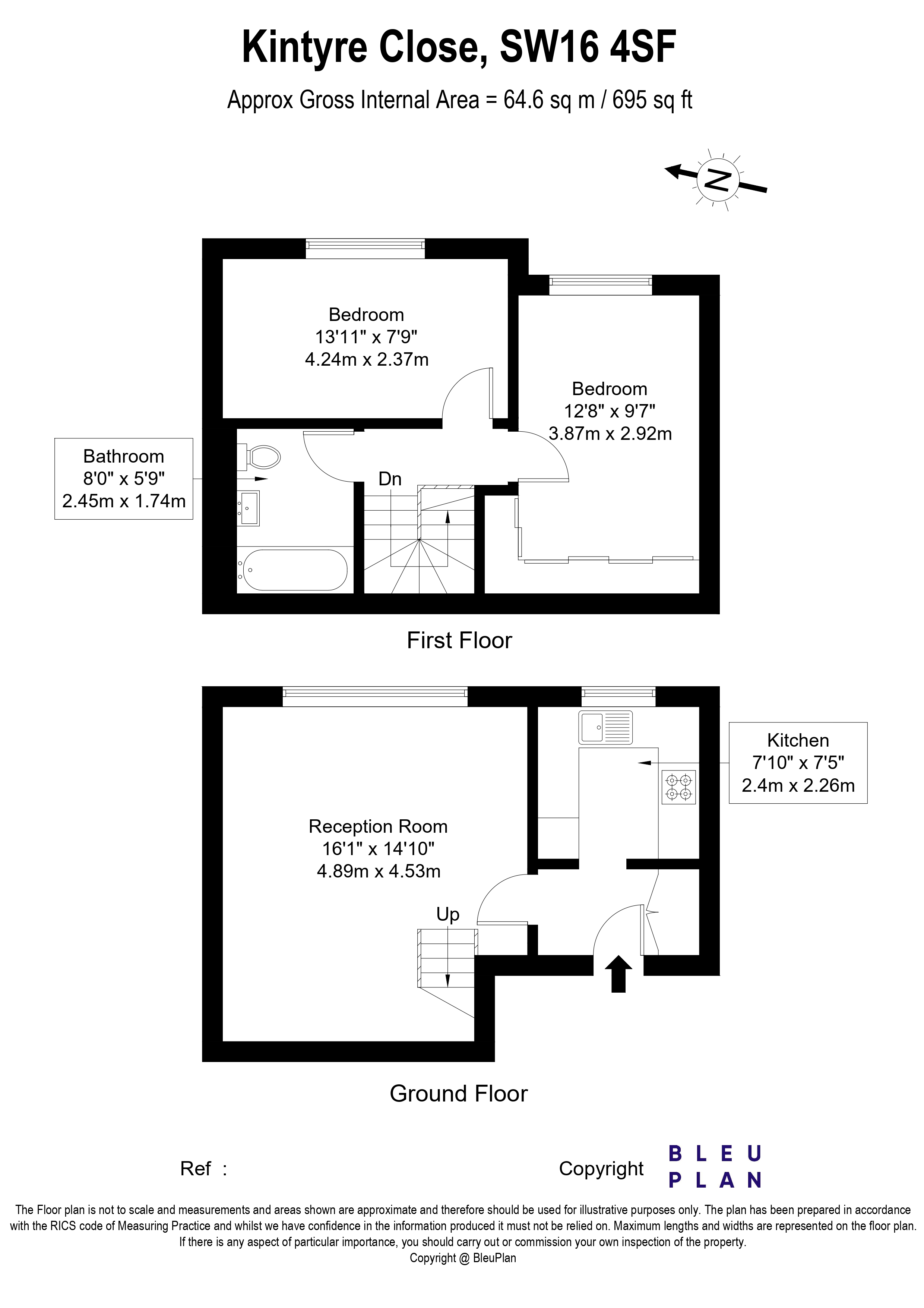 6, Kintyre Close, London floorplan