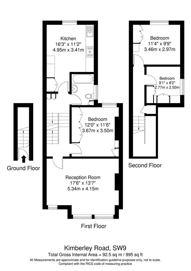 38B, Kimberley Road, London floorplan