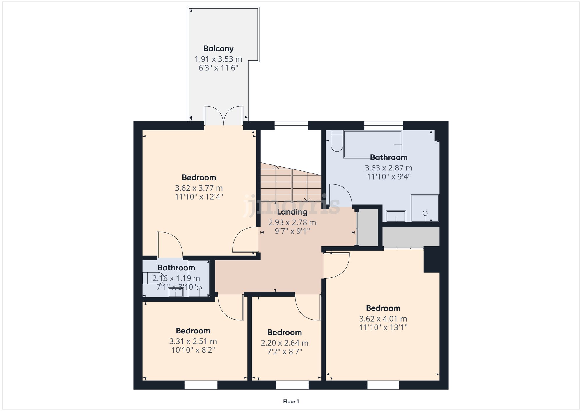 Llys Y Coed Feidr Ganol, Newport floorplan