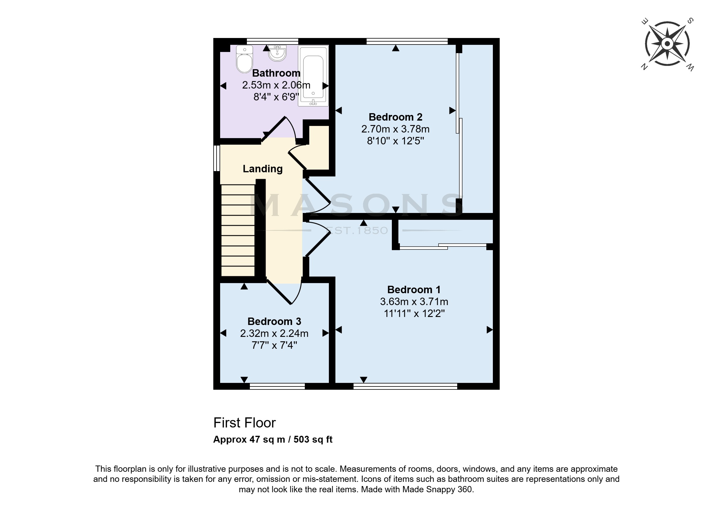45, Chestnut Drive, Louth floorplan