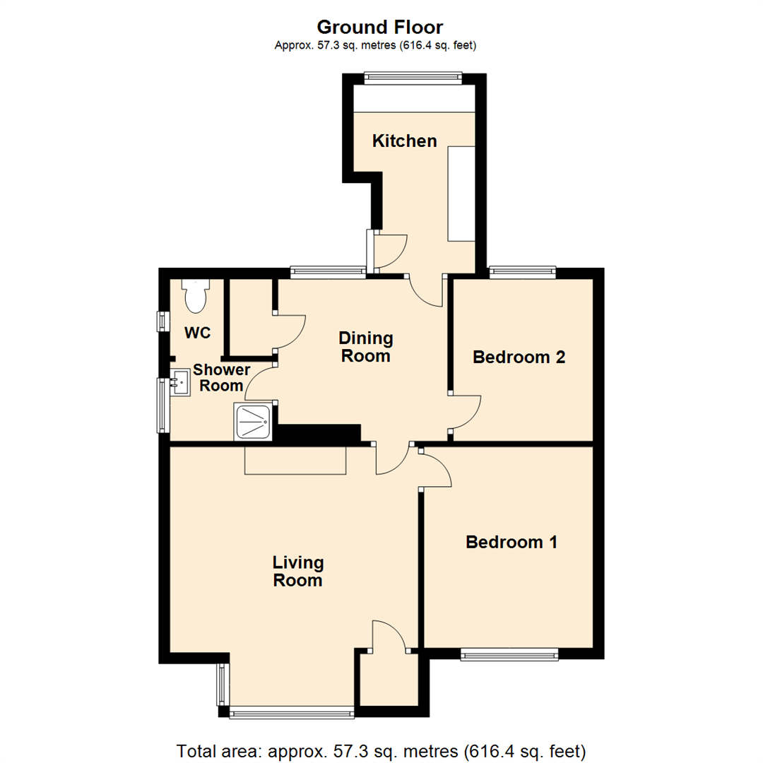 Lombard Street, Leeds LS15, 2 bedroom semidetached bungalow for sale