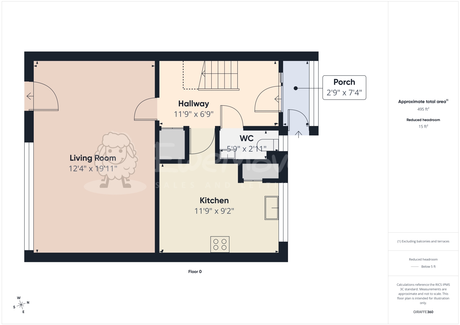 71, Old Dover Road, Folkestone floorplan