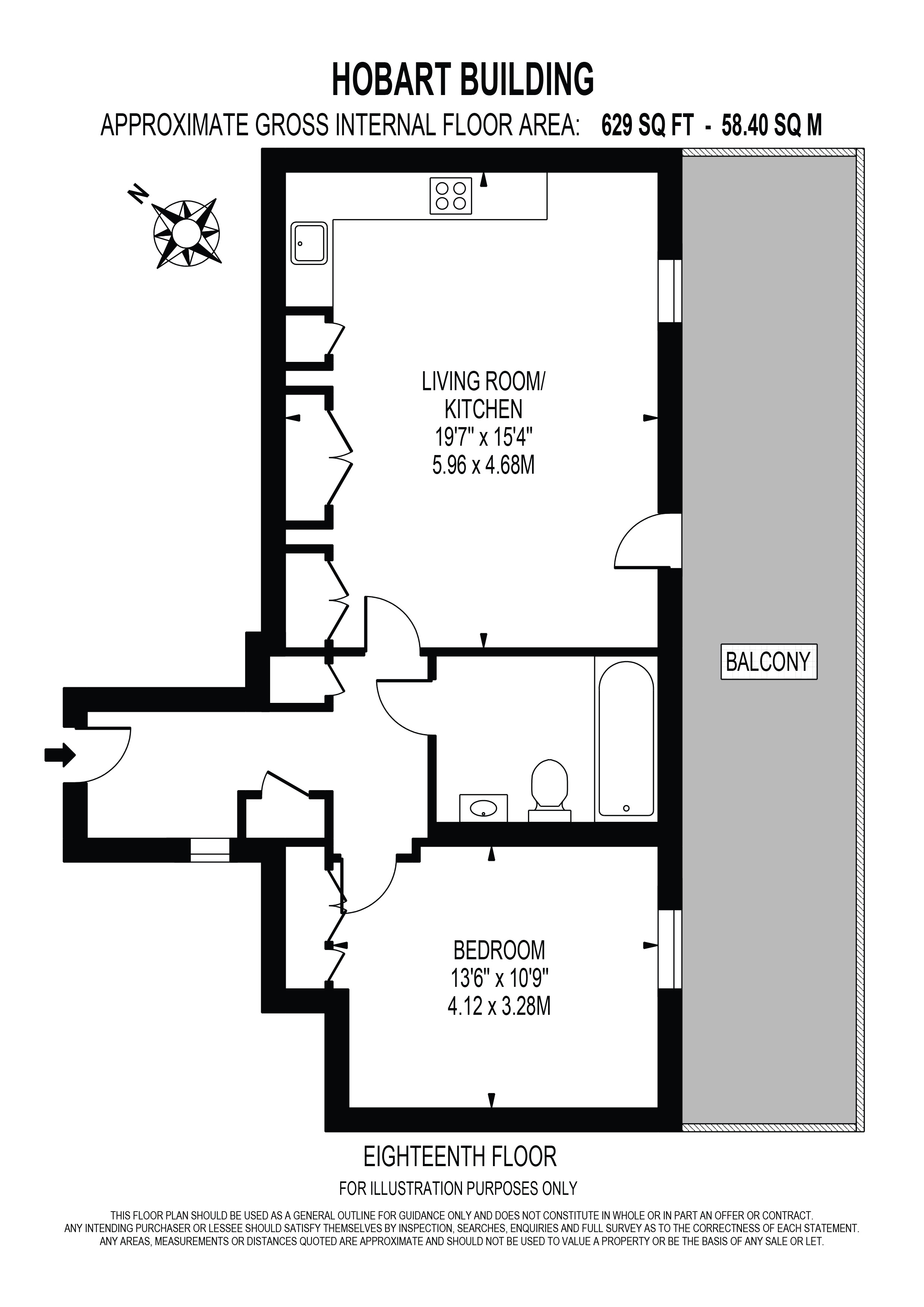 Hobart Building, Wards Place, Canary Wharf, E14 floorplan