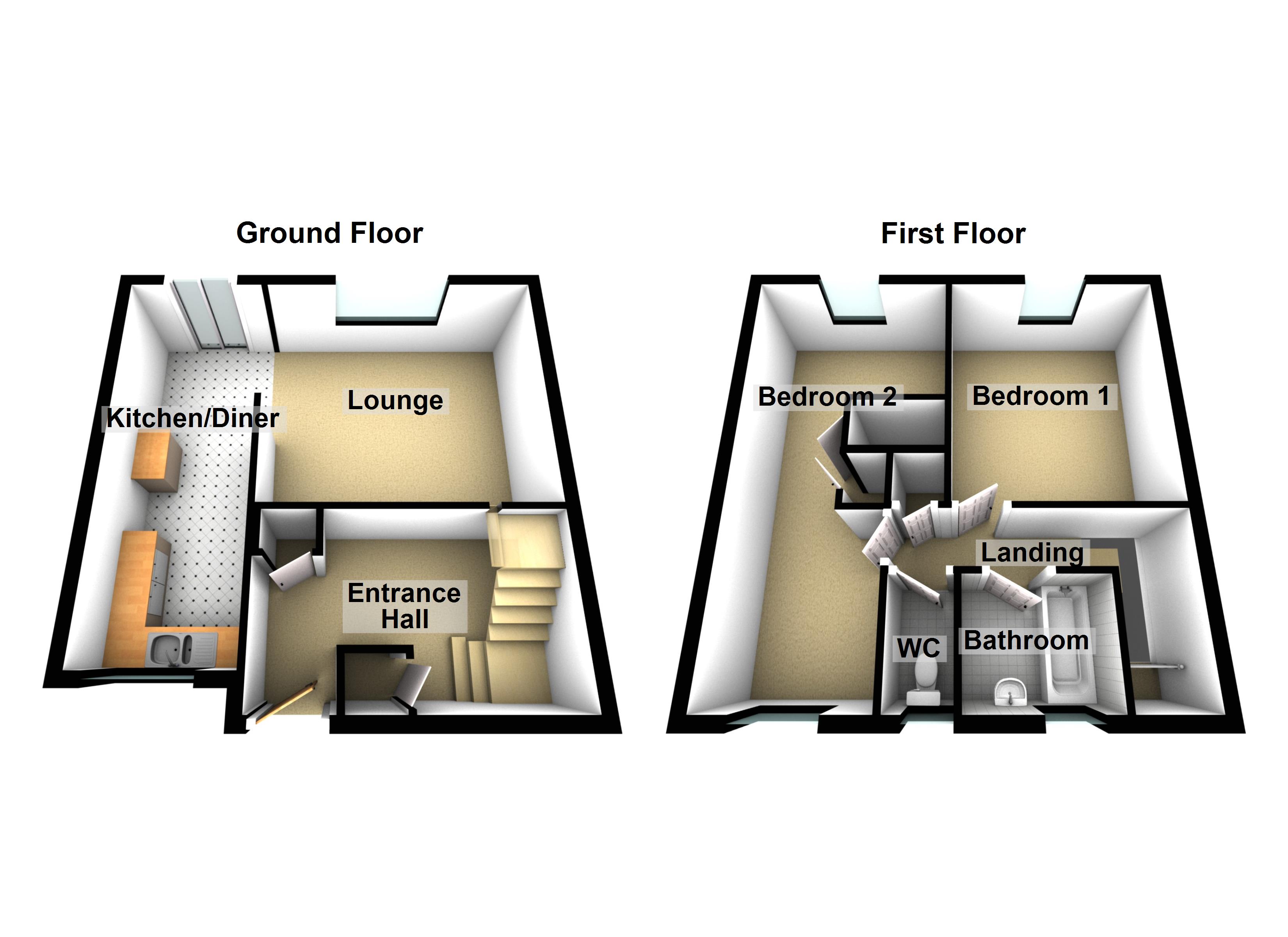 34 Skarnings Court, Winters Way, Waltham Abbey floorplan