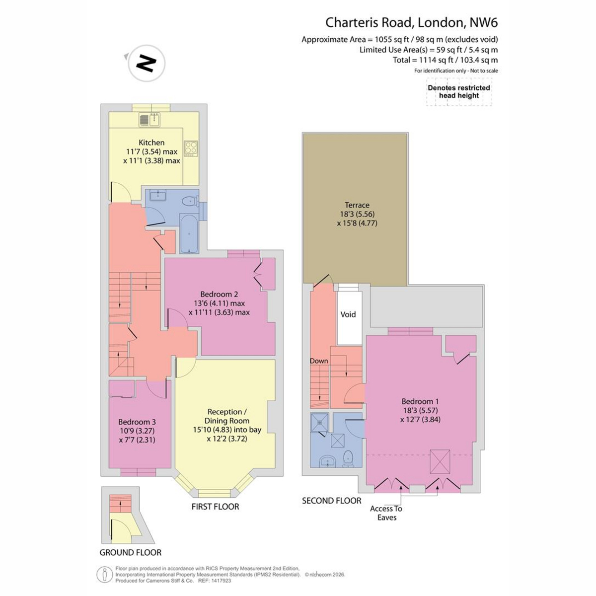 22b, Charteris Road, London floorplan