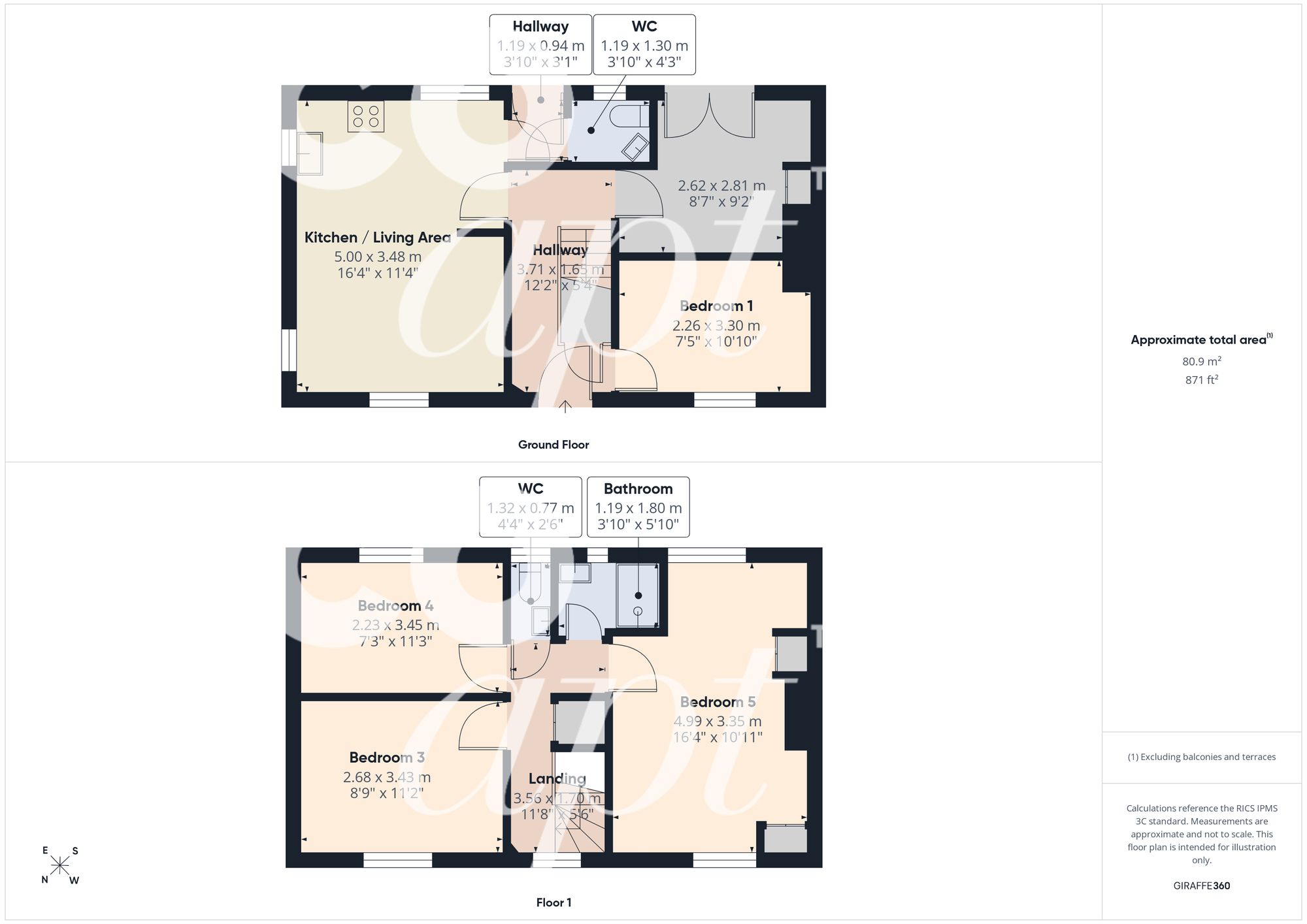 Room 1, 16 The Highway, Brighton floorplan