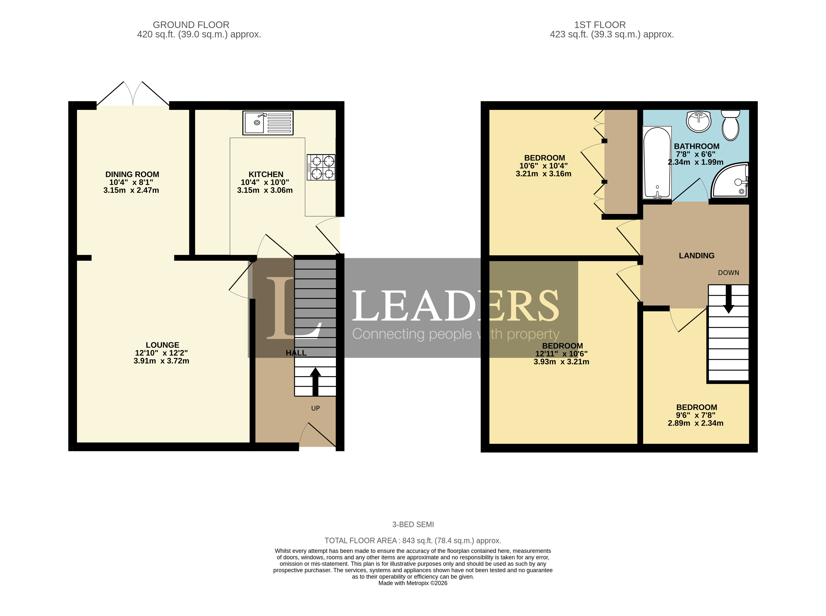 Monks Lane, Cheshire floorplan