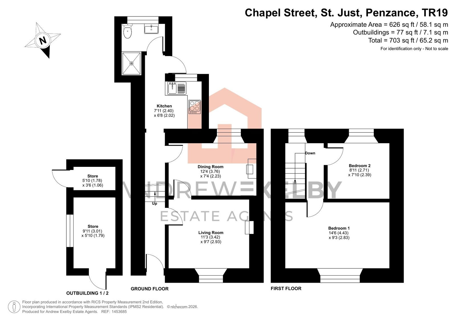 5, Chapel Street, St. Just floorplan