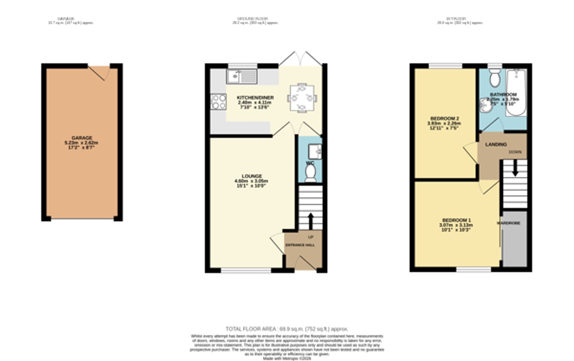 69 Rosewood Avenue, Chesterfield floorplan