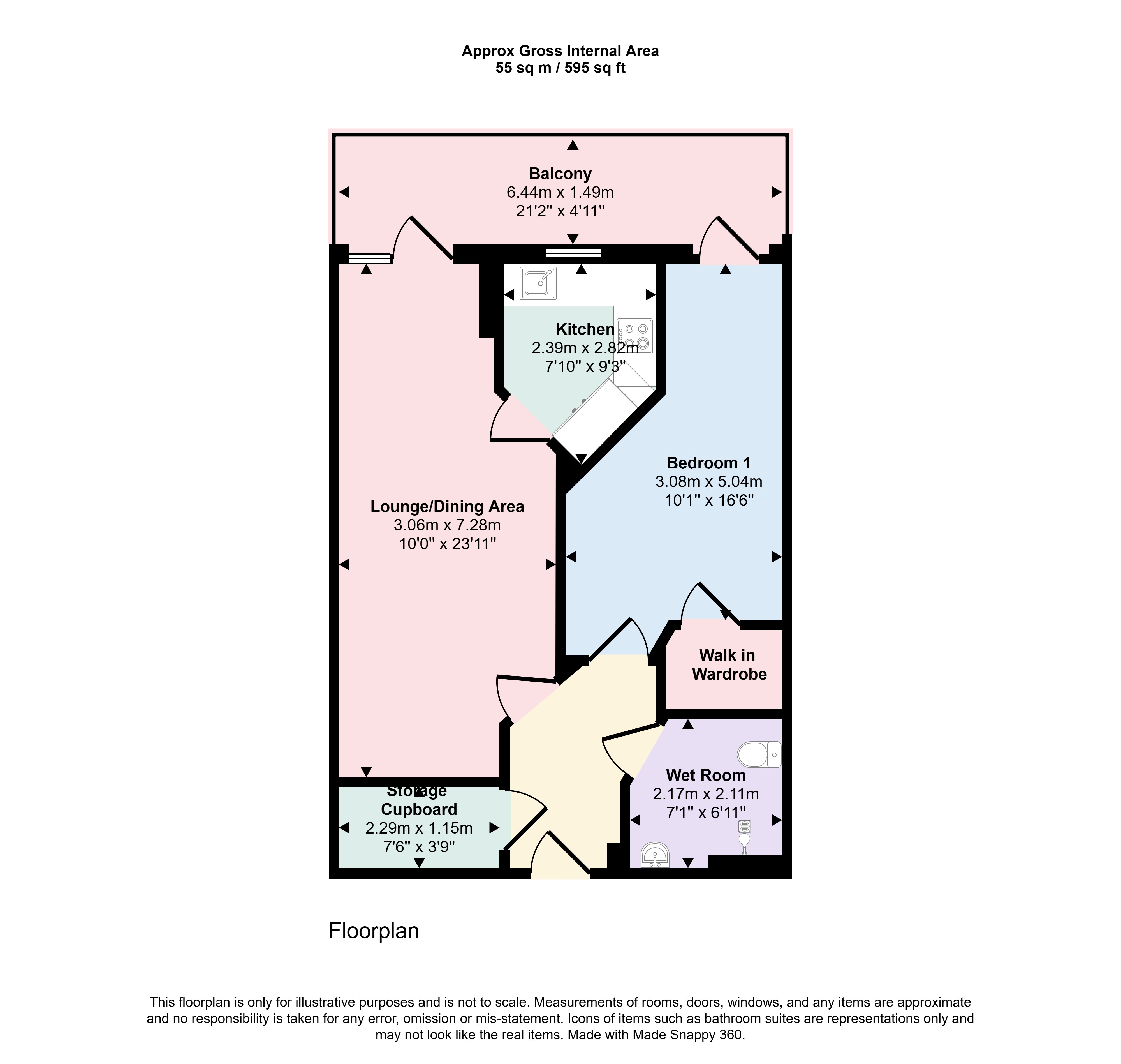 Flat 29 Horizons, 87, Churchfield Road, Dorset floorplan