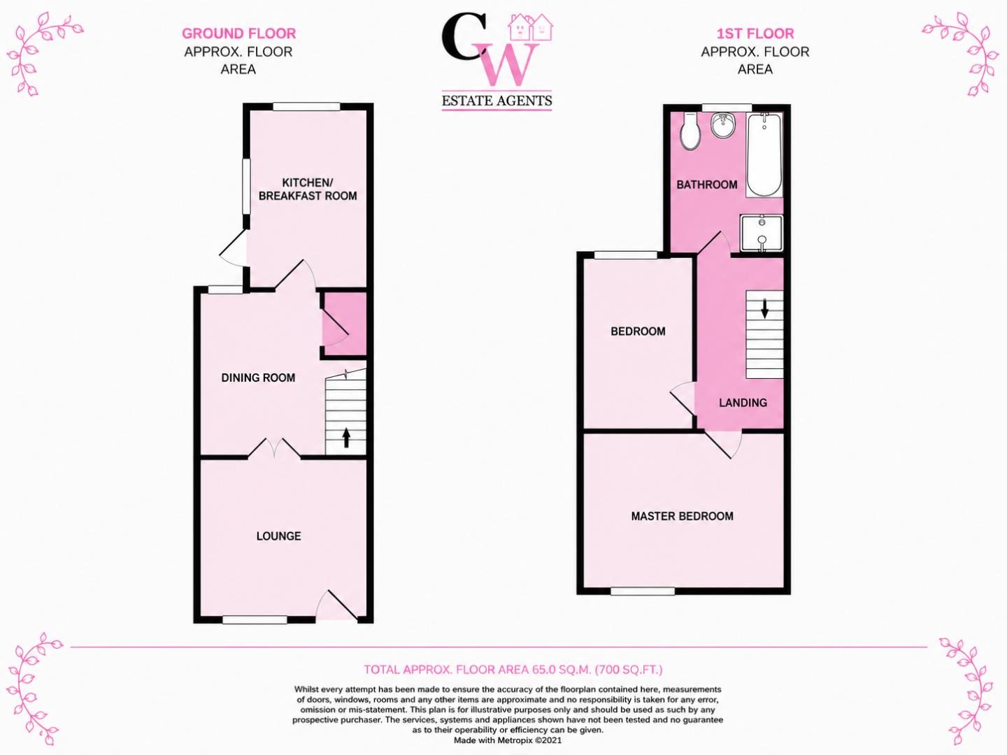310, Station Road, Winsford floorplan