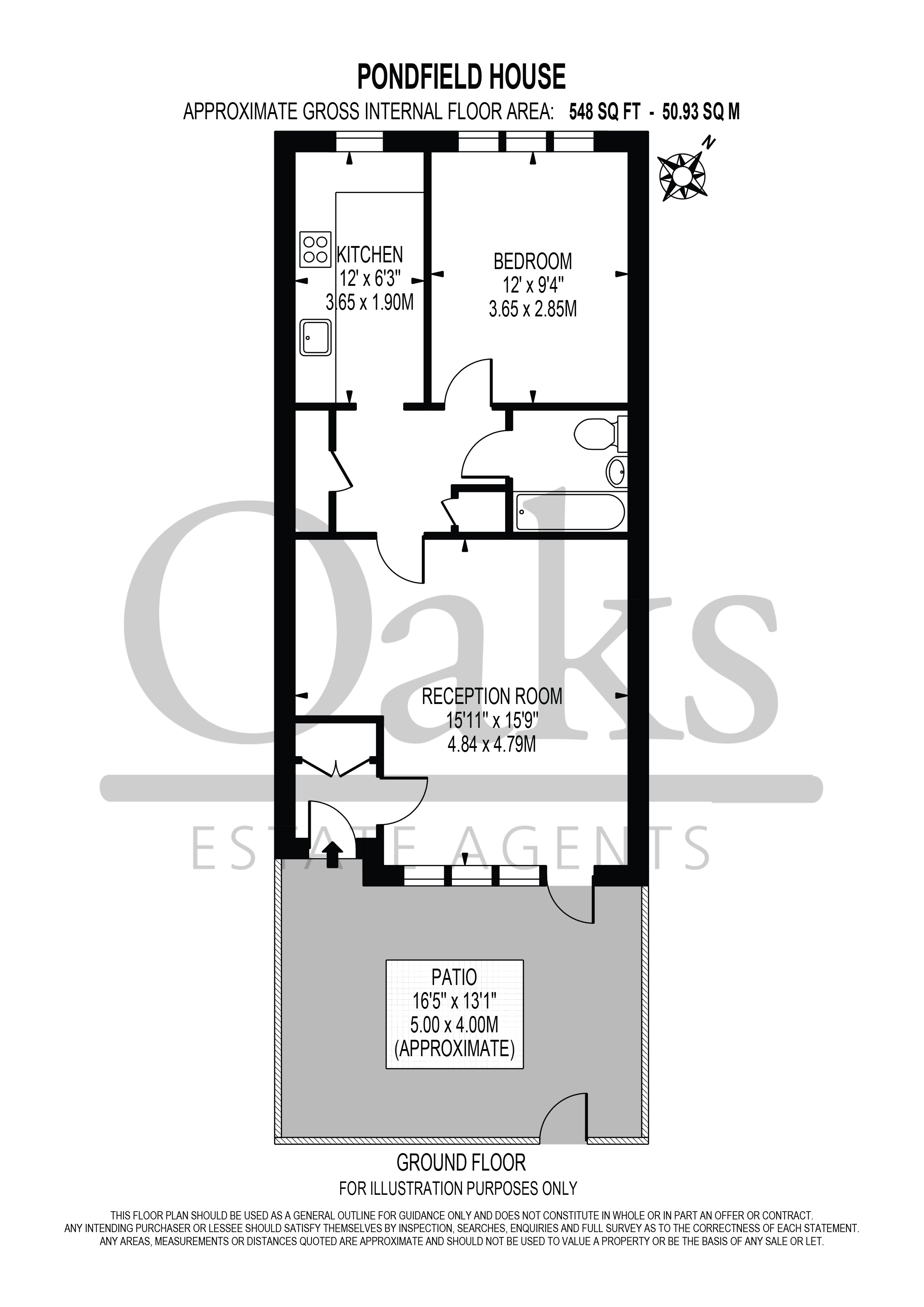 21,, Pondfield House, West Norwood floorplan