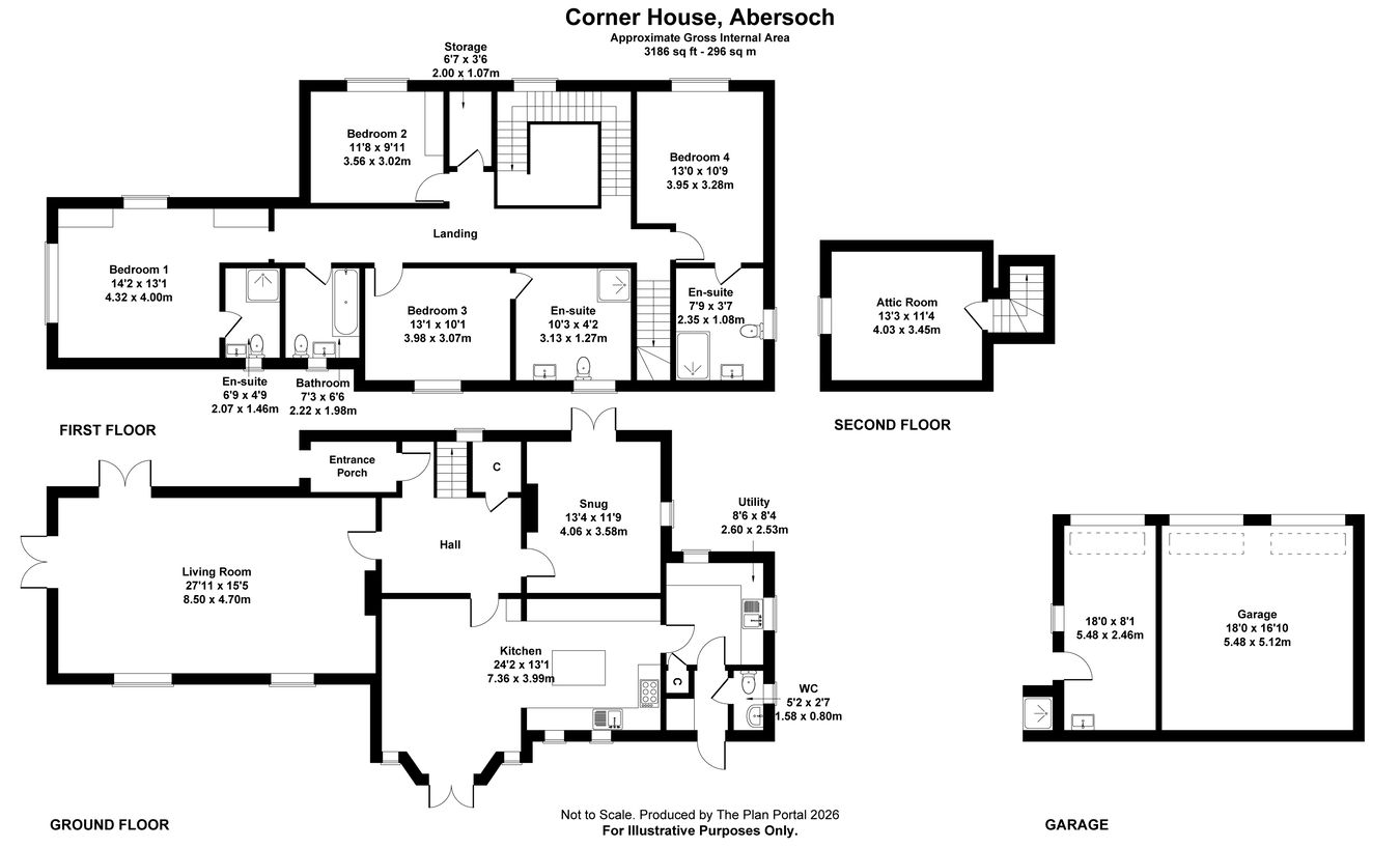 Corner House, Golf Road, Pwllheli floorplan