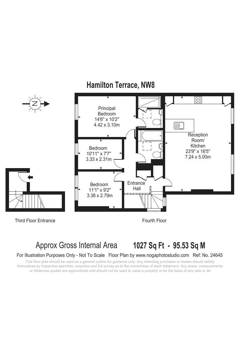 3 Bedrooms Flat to rent in Hamilton Terrace, London NW8