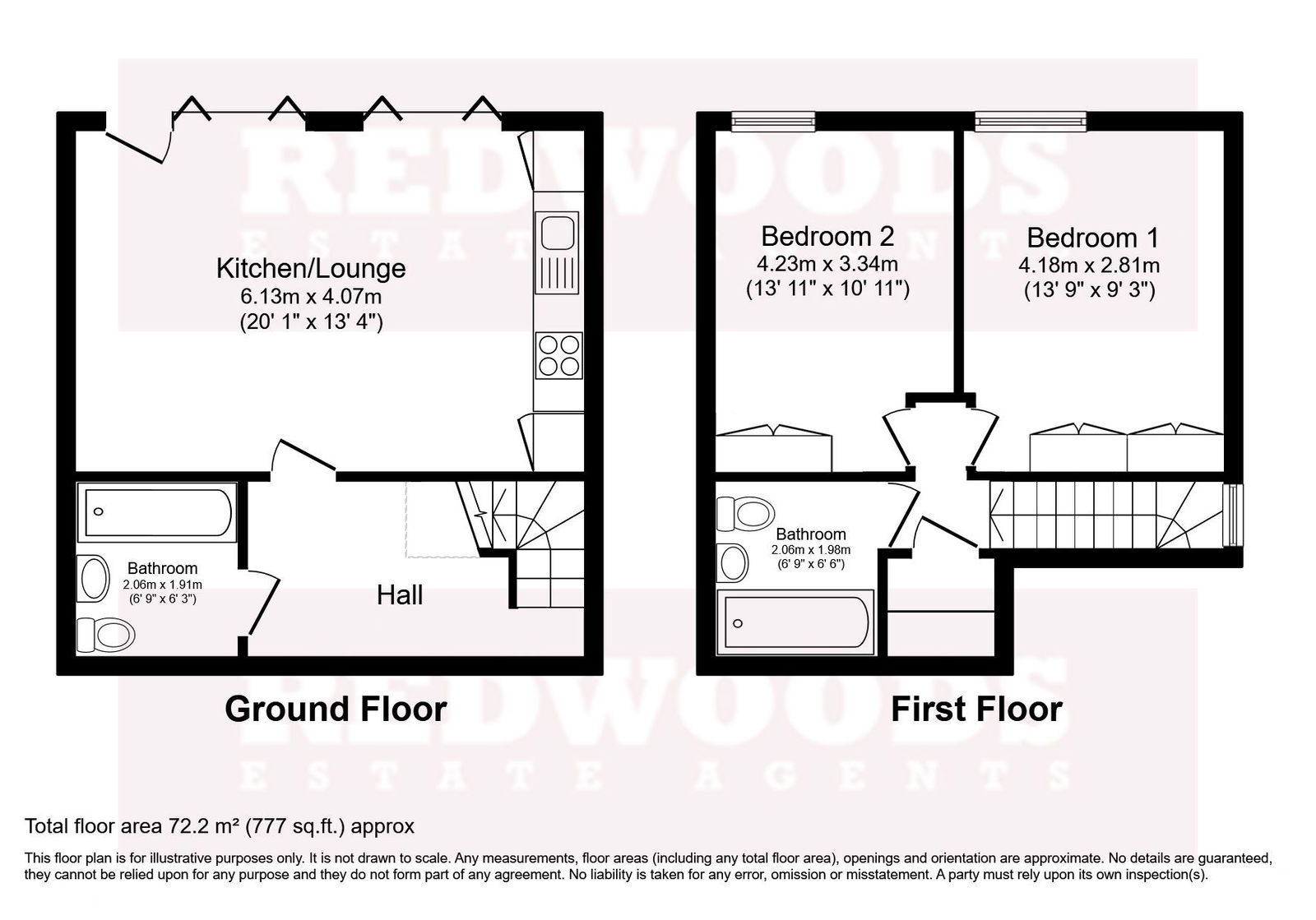 Flat 9, 145 Hayes Lane, Bromley floorplan