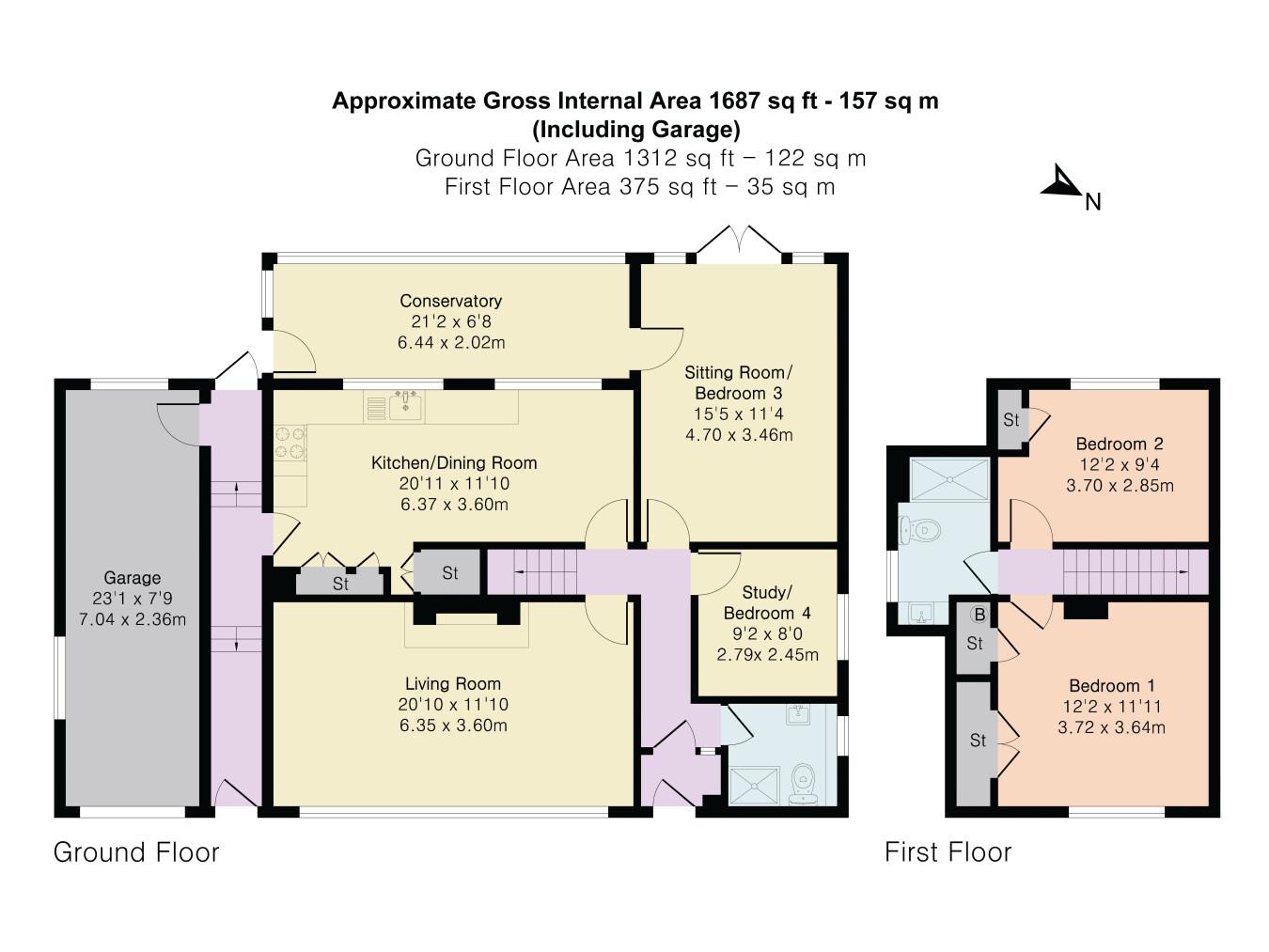 7, Green Park Way, Kingsbridge floorplan