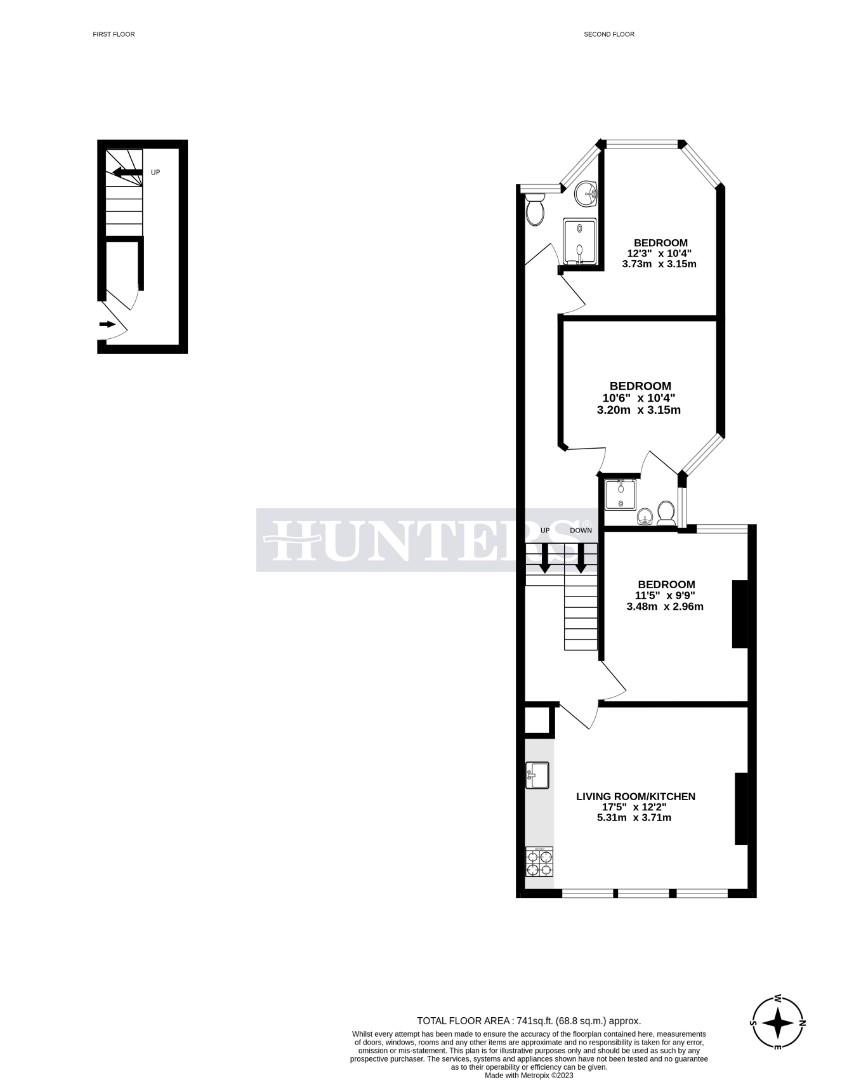 Flat A, 363, Ballards Lane, London floorplan