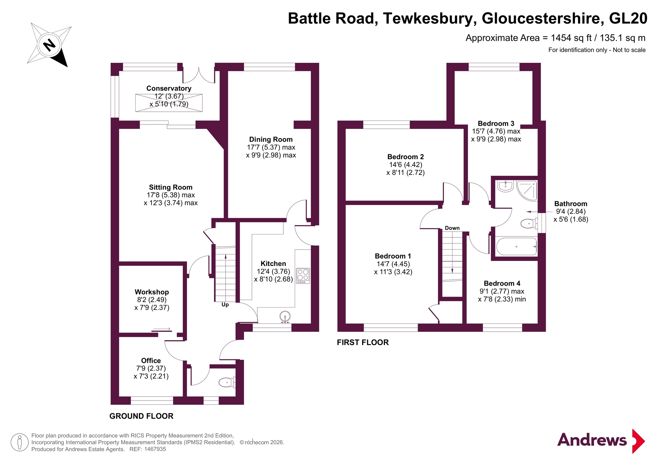 4, Battle Road, Gloucestershire floorplan
