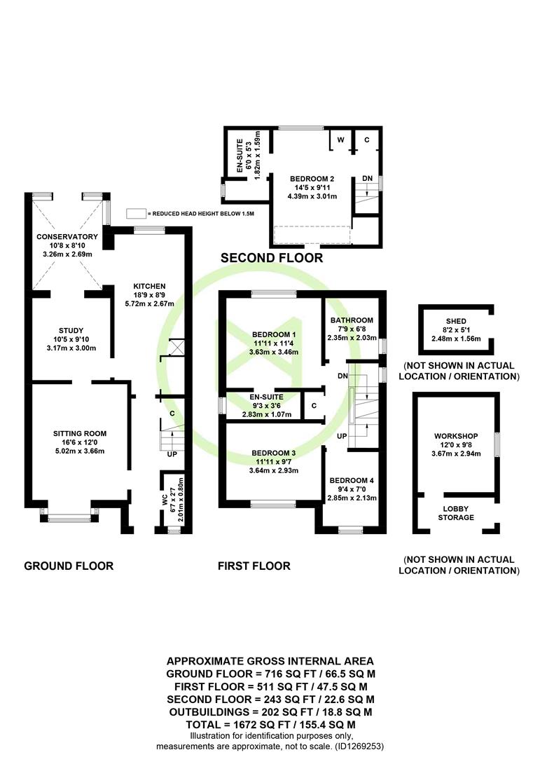 Acorns, Saunders Lane, Awbridge floorplan