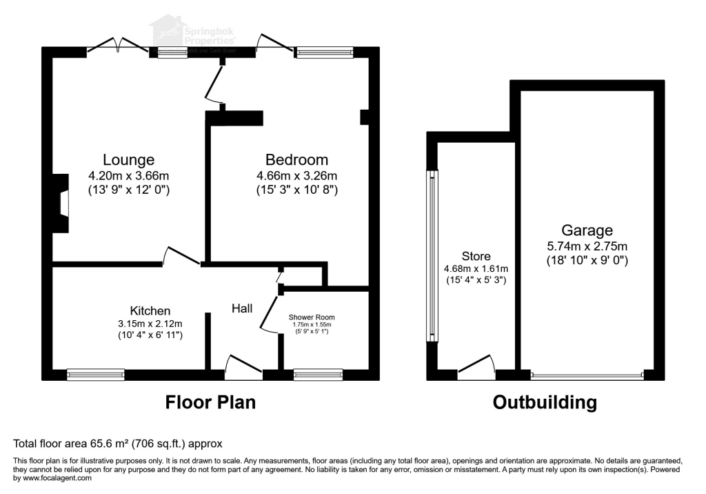 1, St Marys Close, Bodmin floorplan