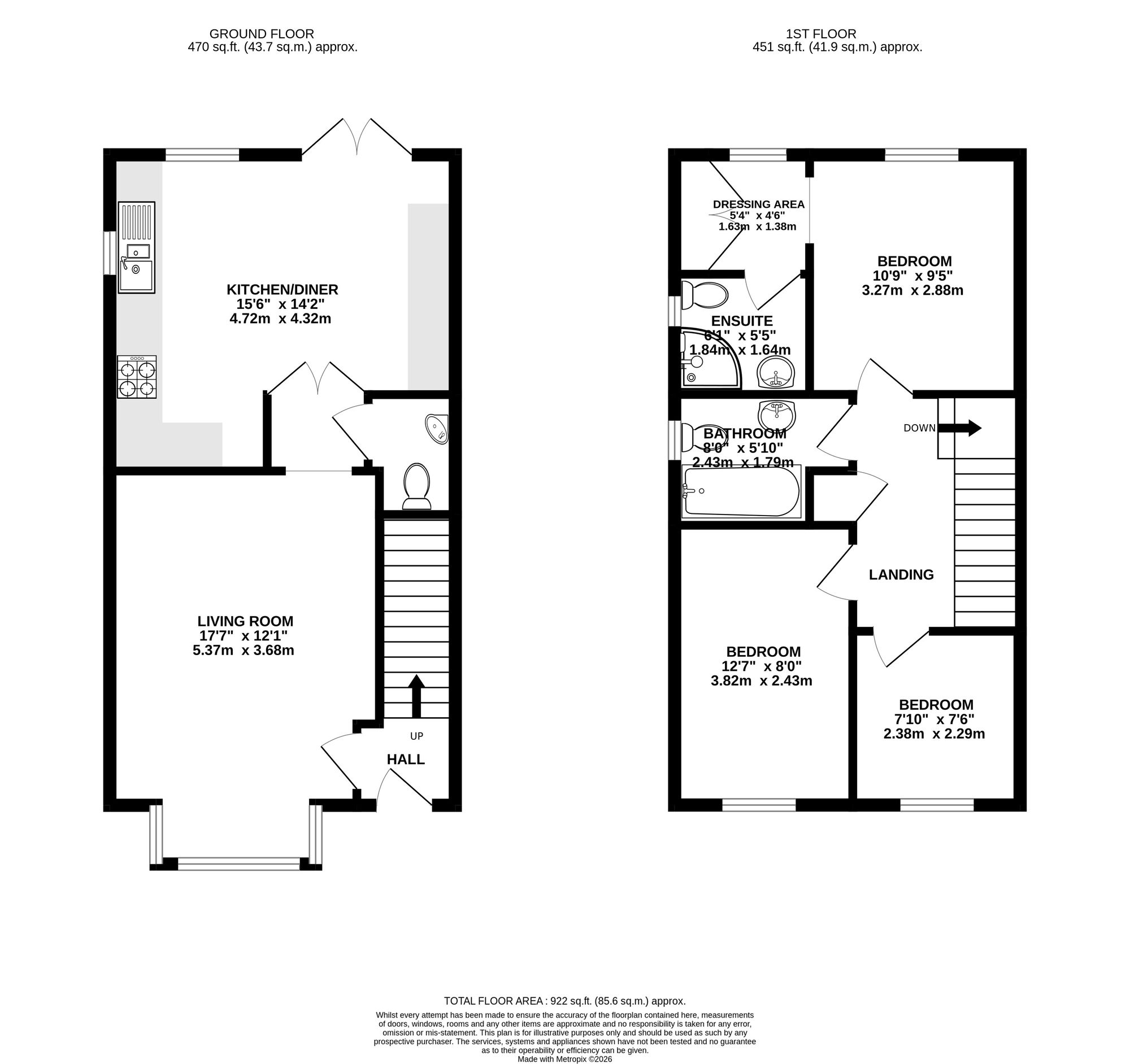 19 Priory Grove, Newport floorplan