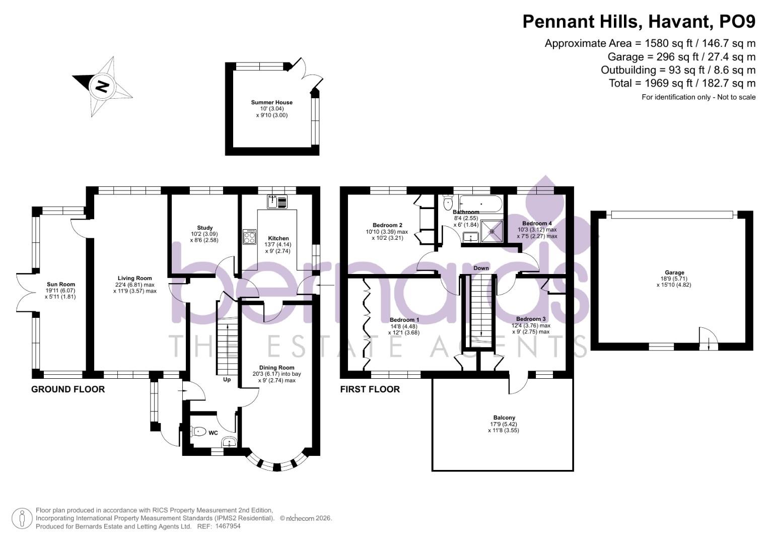 1, Pennant Hills, Havant floorplan