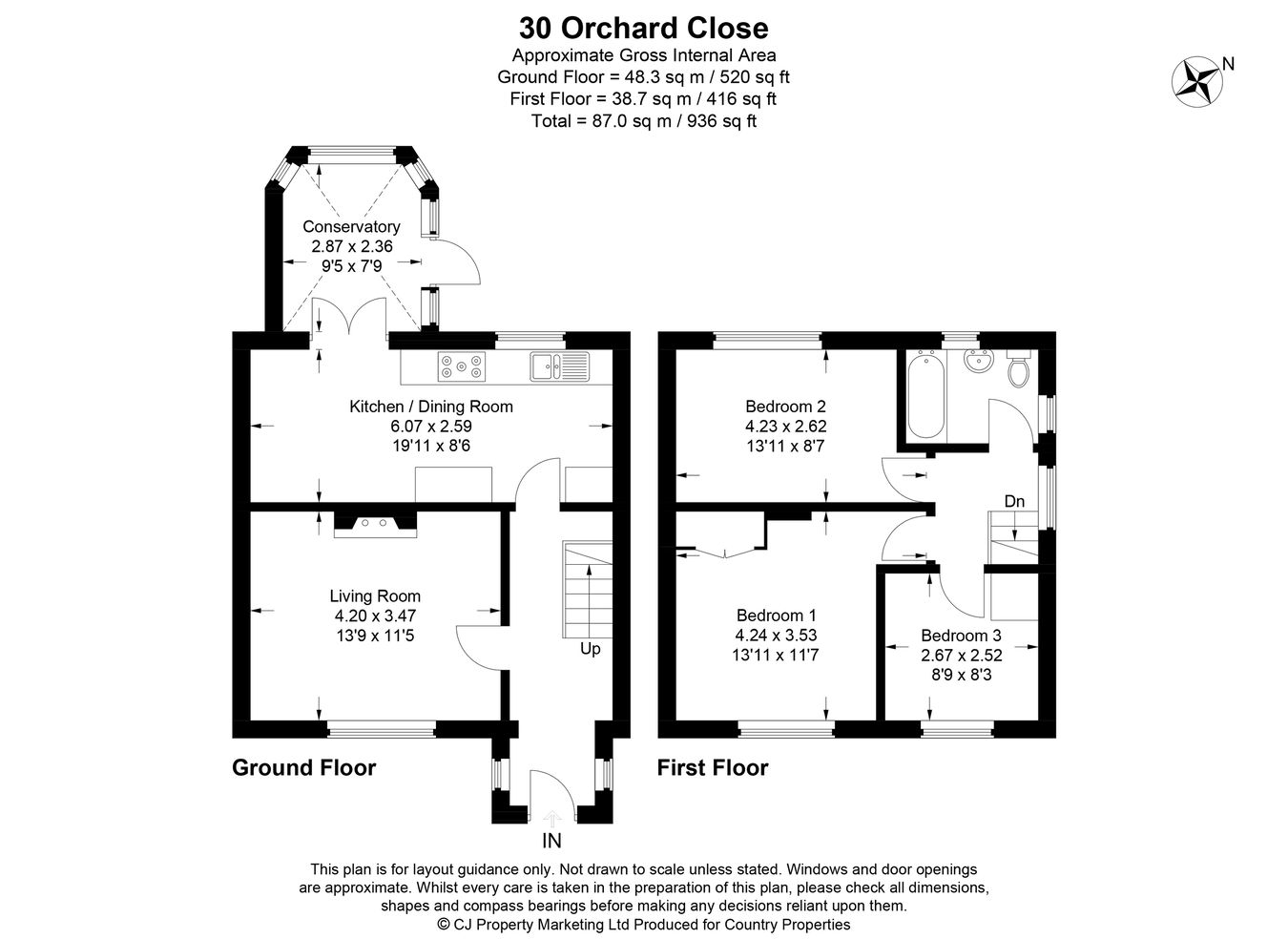 30, Orchard Close, Hitchin floorplan